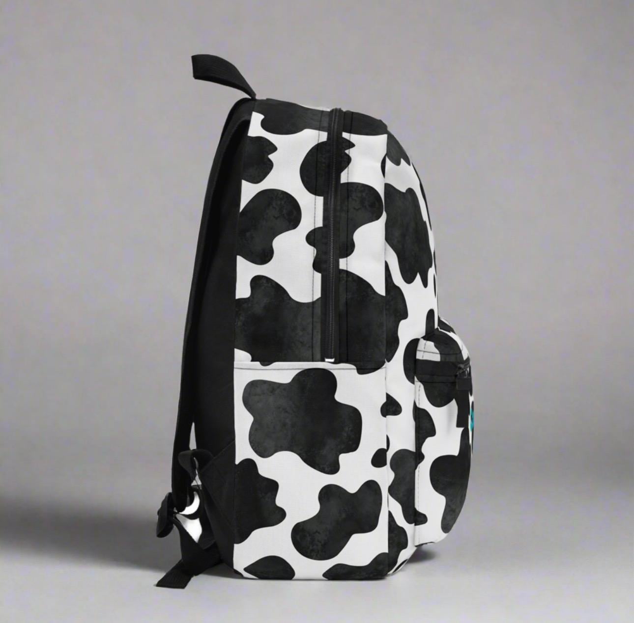 CUSTOM Cow Print Backpack Turquoise Western School Bag Custom Name Back to School Cowgirl Cowboy Gift -Razels