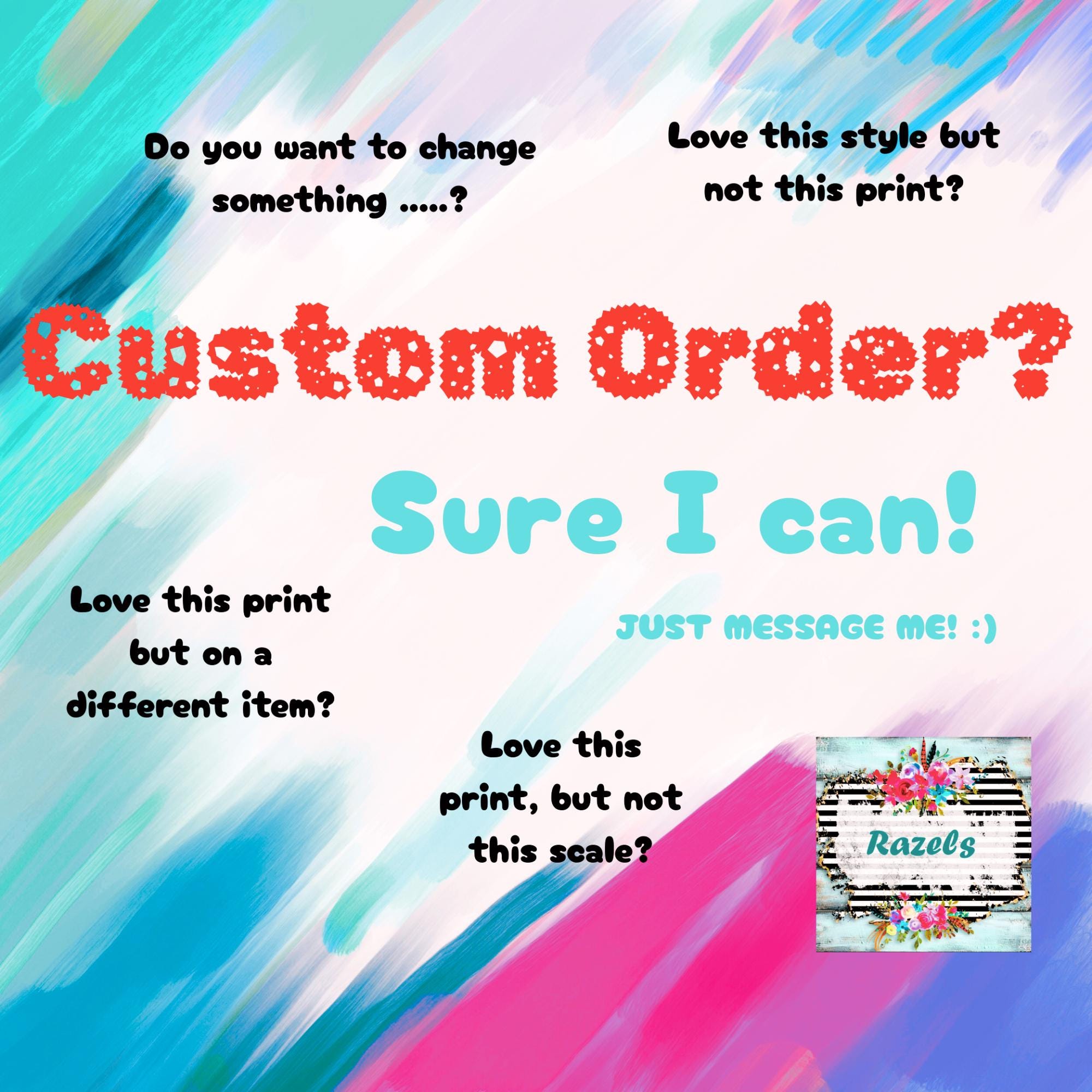 Personalized Rainbow Tie-Dye Backpack | Kid's School Bag, Rainbow Paint Brush Strokes -Razels