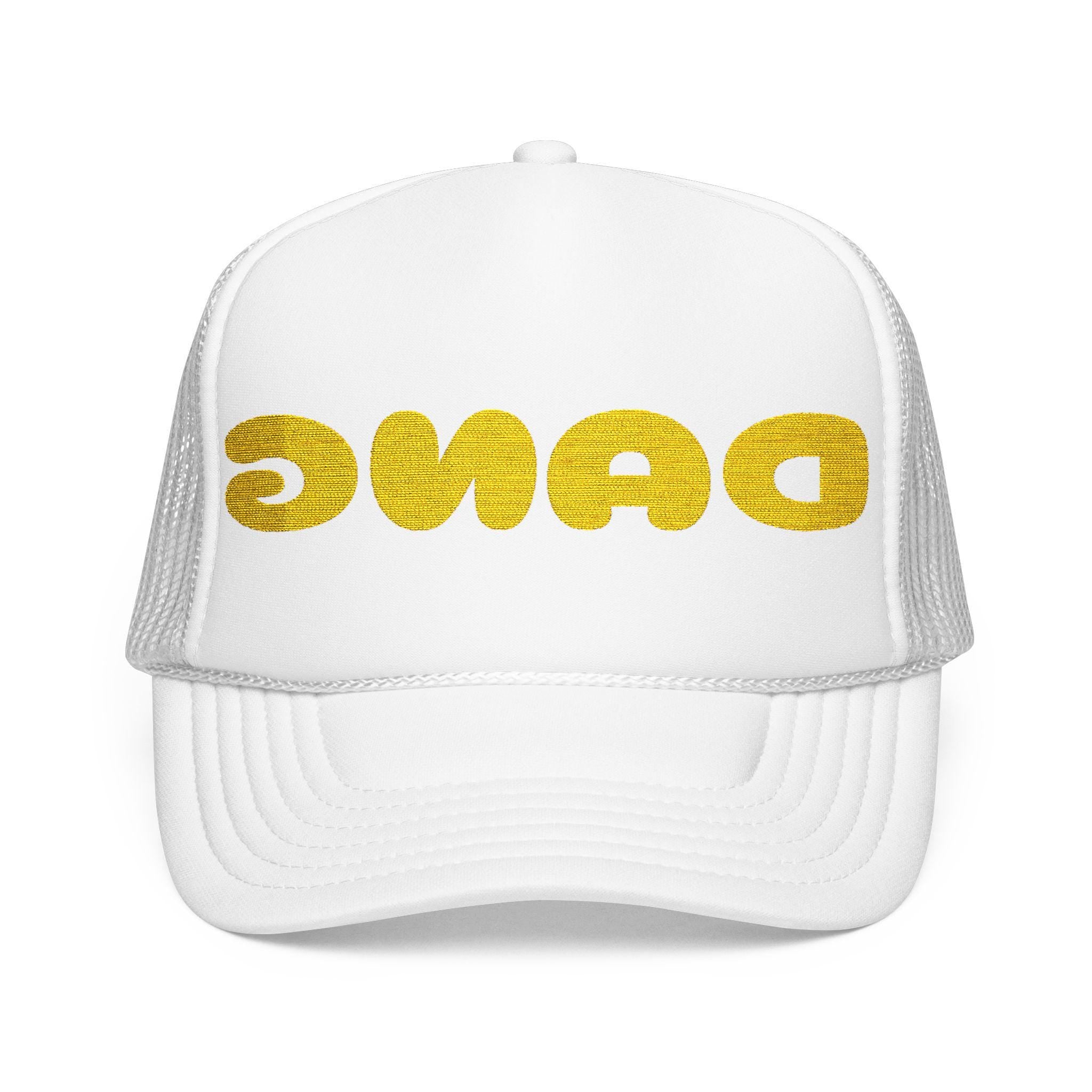 Backwards DANG Trucker Hat, Mirror-Readable Embroidered Foam Cowgirl Cap -Razels