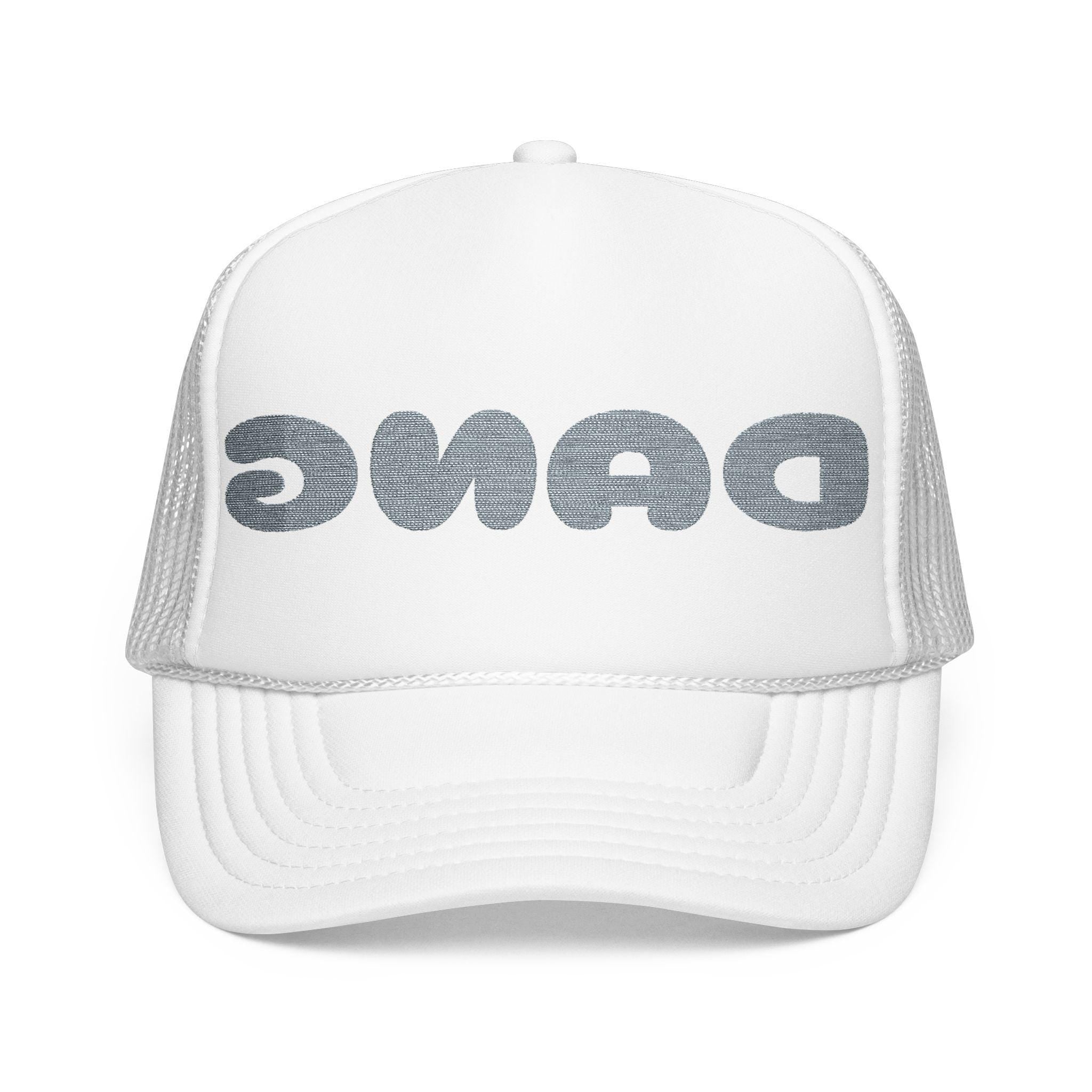 Backwards DANG Trucker Hat, Mirror-Readable Embroidered Foam Cowgirl Cap -Razels