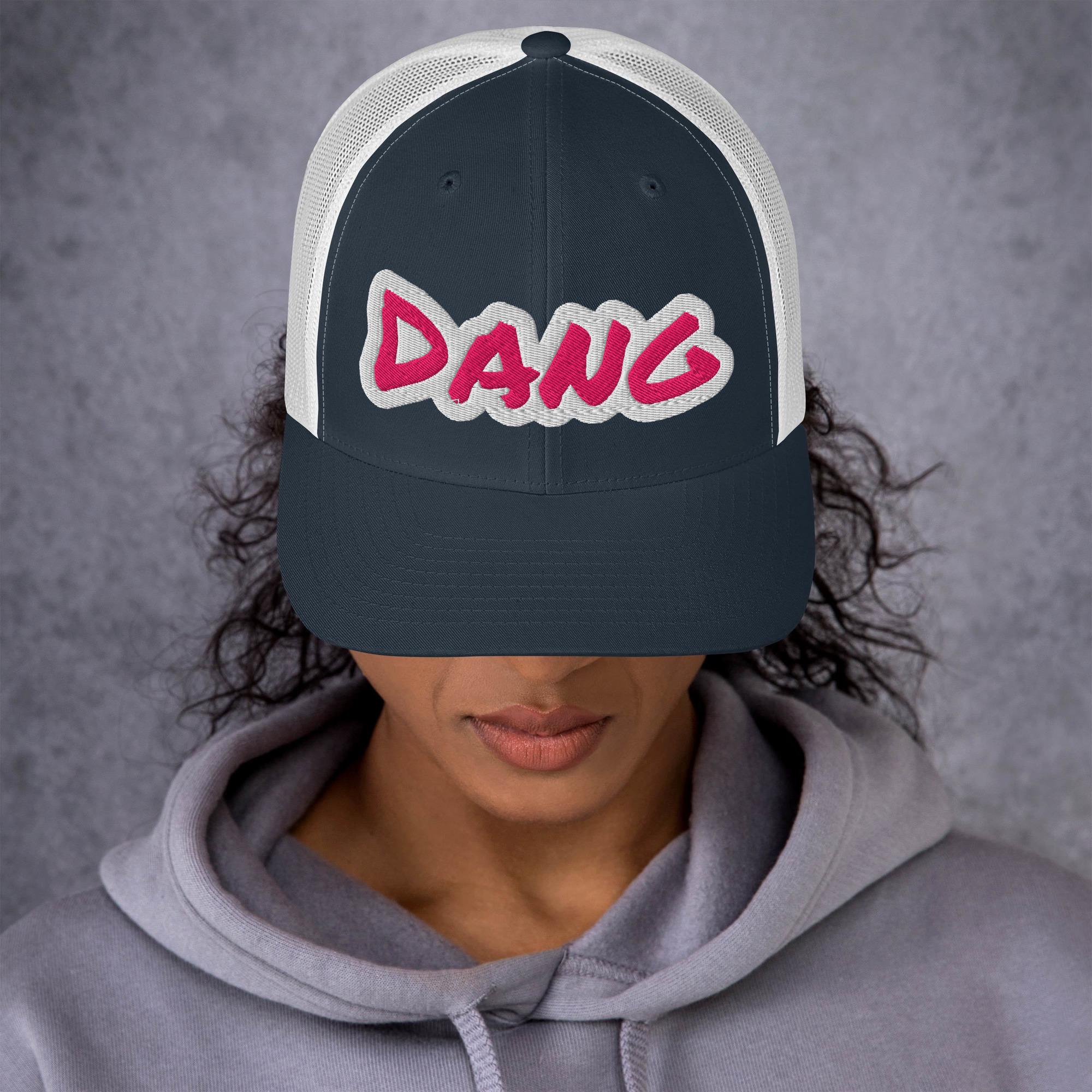 DANG Trucker Hat – Embroidered Funny Western Hat, Cowgirl Mesh Cap