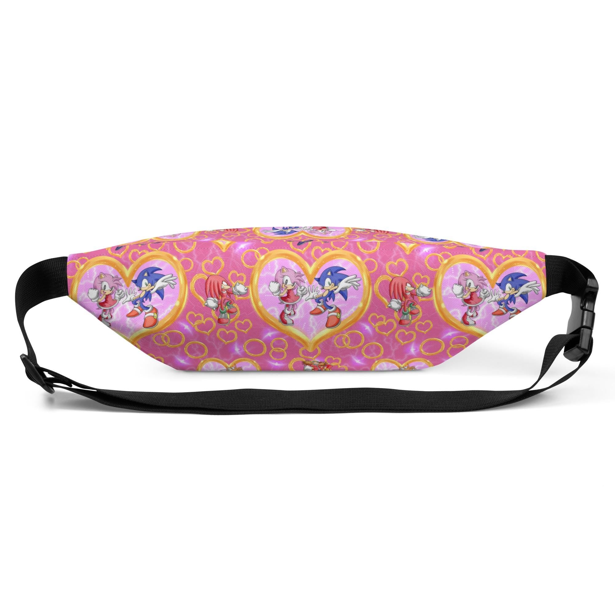 Pink Sonic the Hedgehog Fanny Pack, Pink Sonic Girl Fanny Pack -Razels