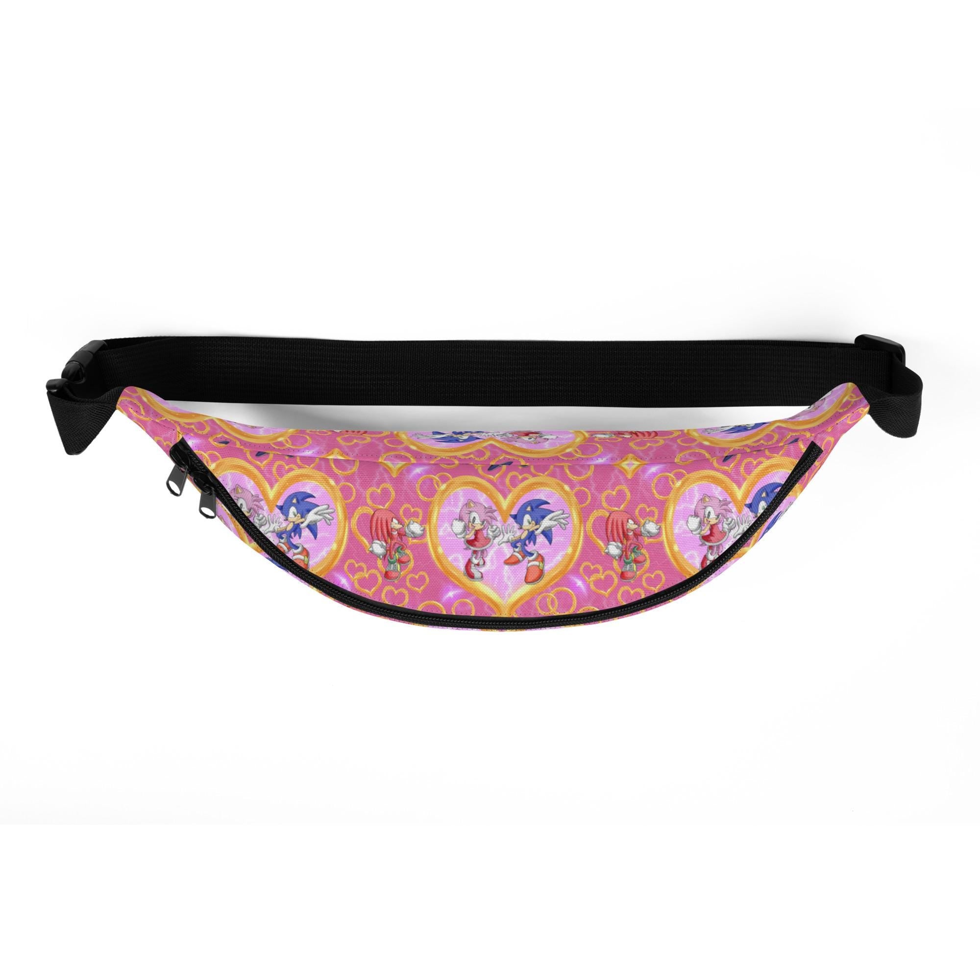 Pink Sonic the Hedgehog Fanny Pack, Pink Sonic Girl Fanny Pack -Razels