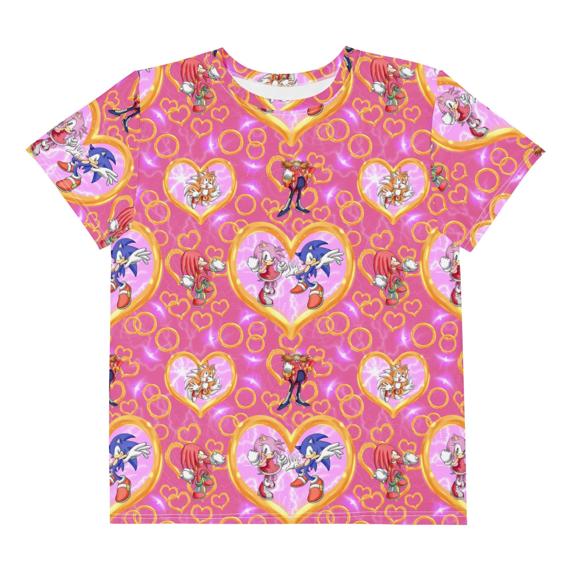 Sonic Girl Youth Crew Neck T-Shirt, Sonic tshirt, Back to School Shopping