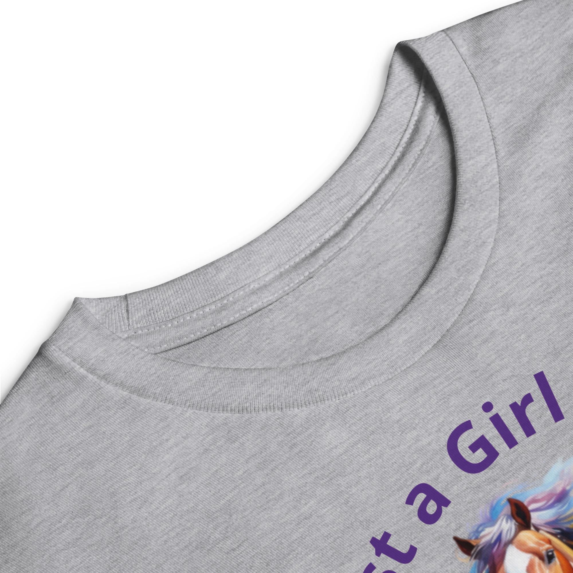 Just a Girl Who LOVES HORSES , Personalized Long Sleeve Tee for Horse-Loving Kids -Razels