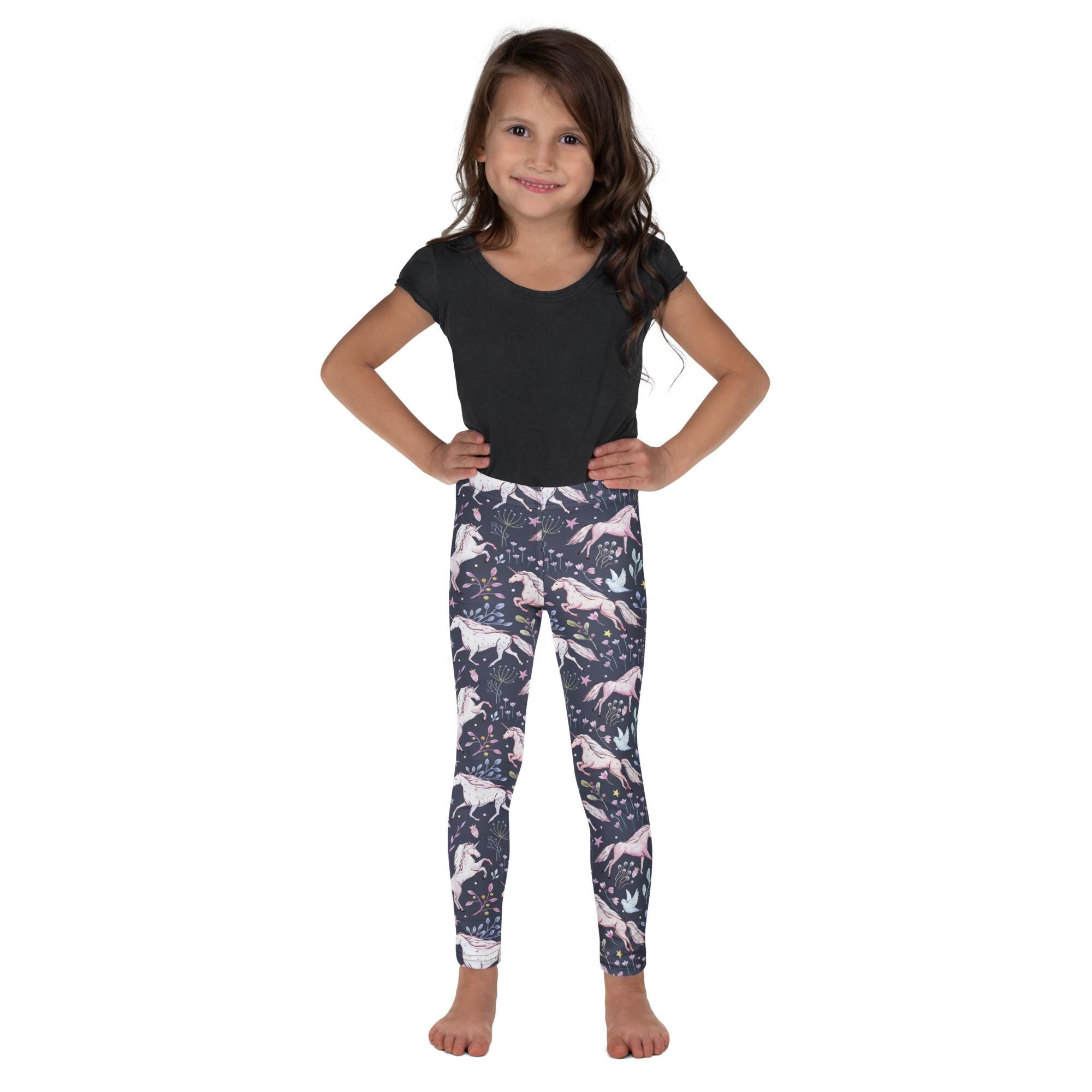 Give her back-to-school wardrobe a magical upgrade! These navy leggings are sprinkled with dreamy unicorns and delicate flowers, With their buttery-soft feel and stay-put waistband, they’re built for play and pretty.
✓ All-over unicorn + floral print she’ll love
✓ Super stretchy + comfy microfiber yarn
✓ Vibrant colors that won’t fade
✓ Elastic waistband = easy on/off
✓ Precision-cut + hand-sewn for a polished finish