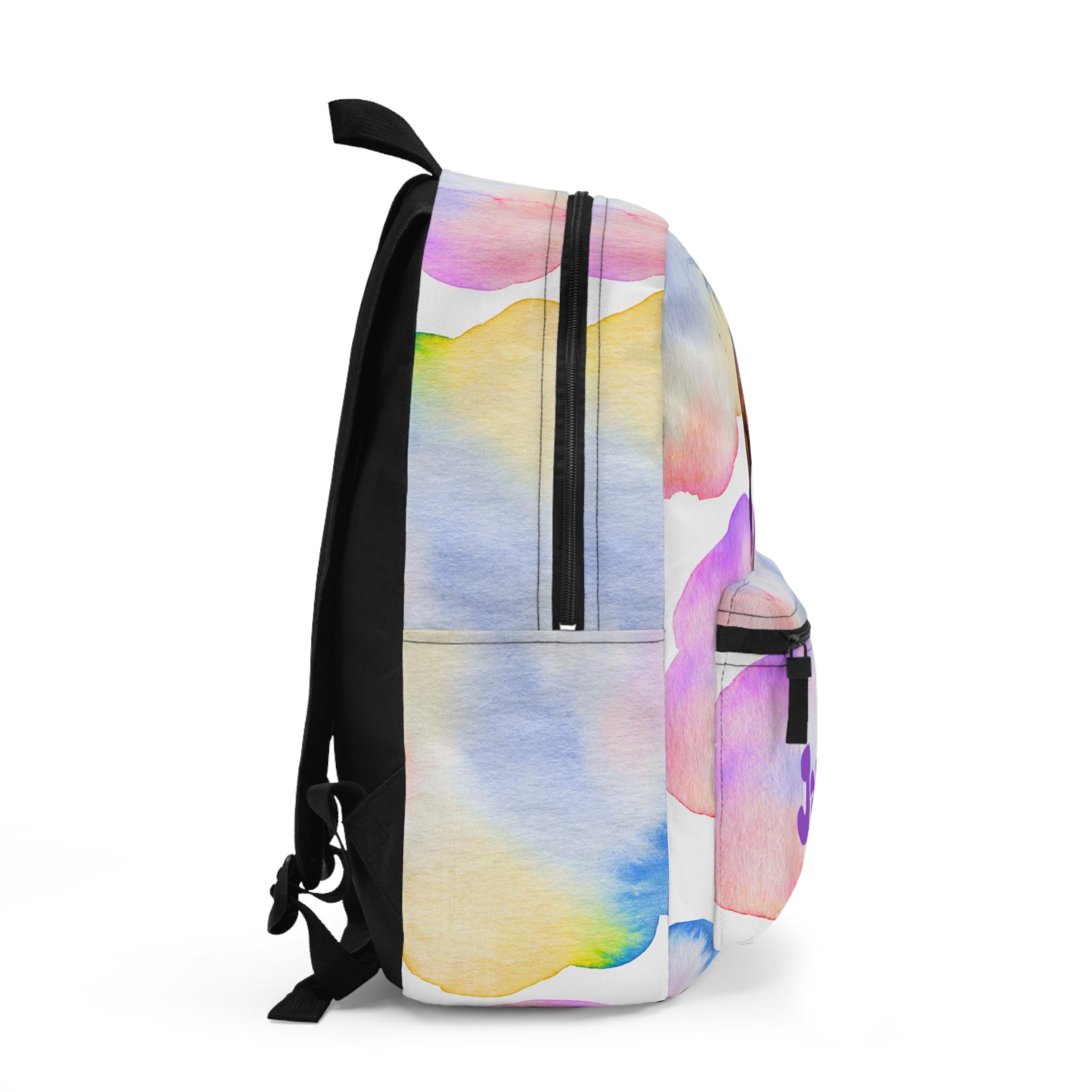 Personalized Horse Backpack for Kids - Watercolor Design, School Bag, Gift for Young Equestrians, Travel Bag for Girls, Custom Name Backpack