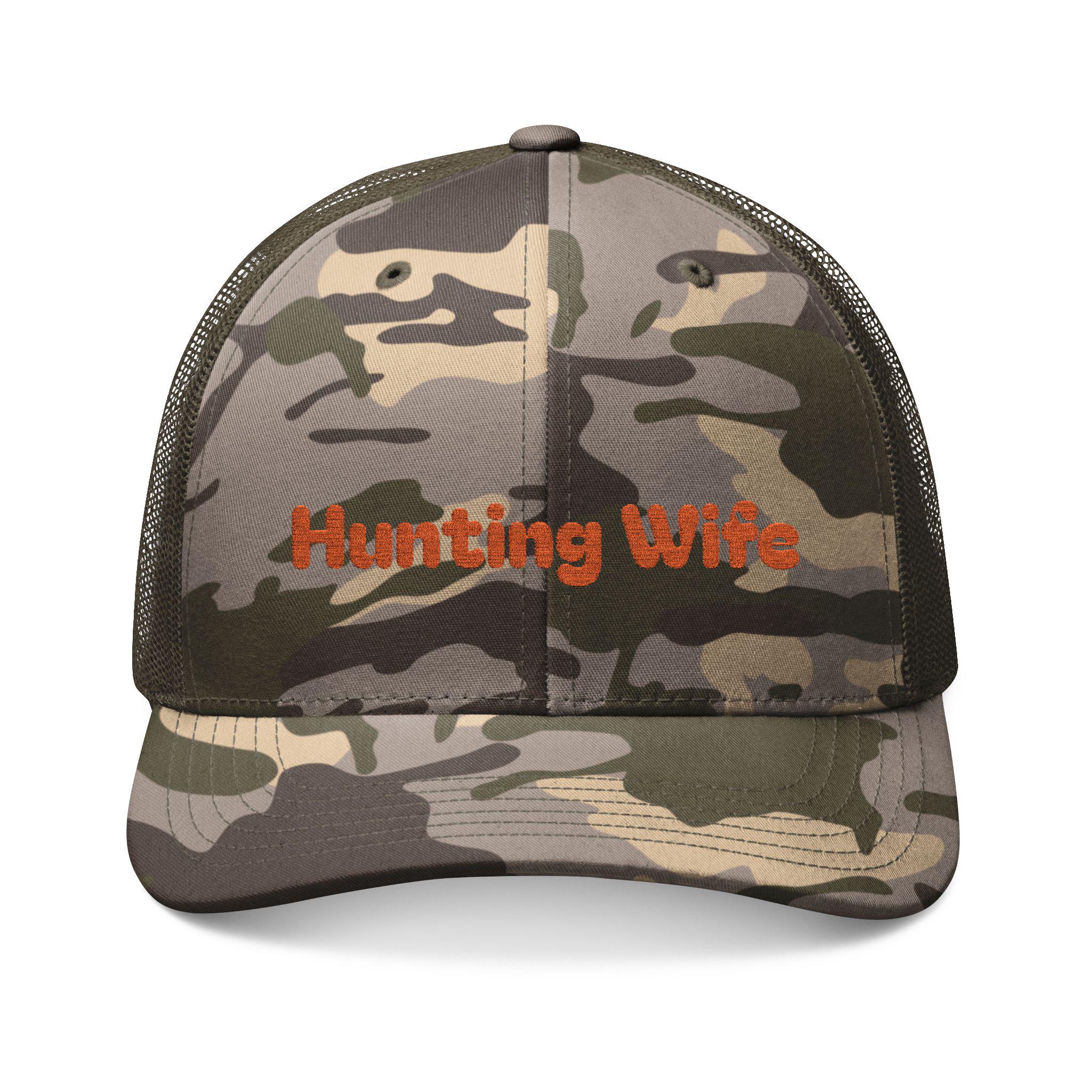 Hunting Hat for Wife, Embroidered Camouflage Trucker Hat -Razels