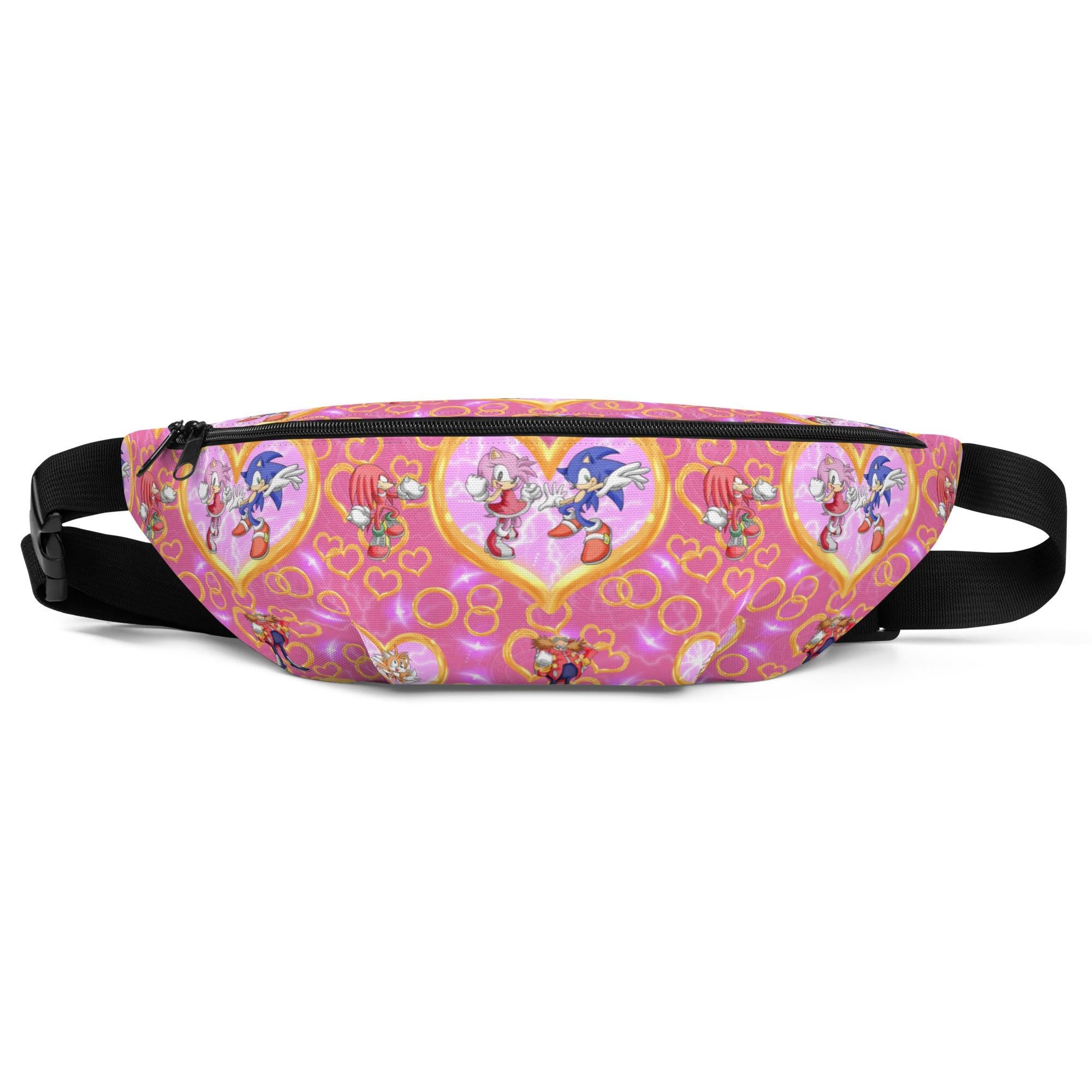 Pink Sonic the Hedgehog Fanny Pack, Pink Sonic Girl Fanny Pack -Razels