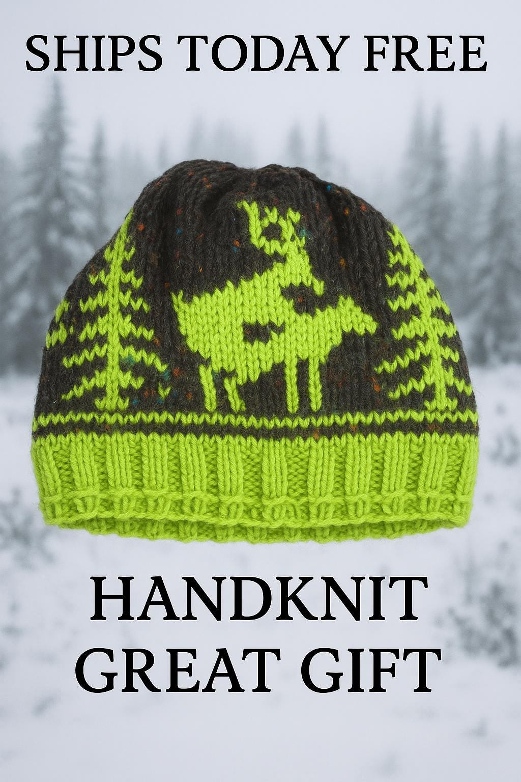 Mens Winter Hat | Fornication Deer Elk Hat, Funny Gift for Hunter -Razels