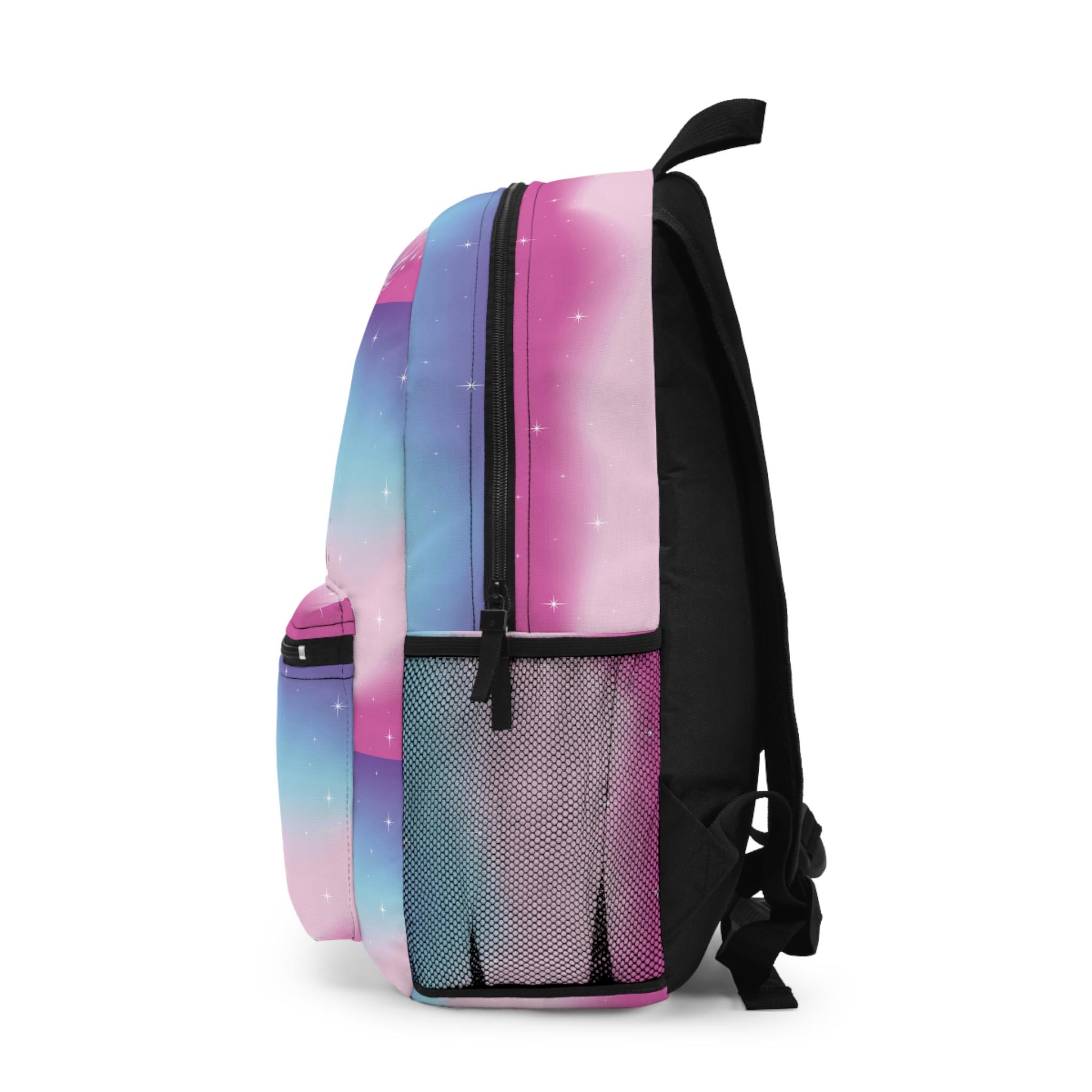 Rainbow horse backpack, custom kids back to school backpack.
✓ Personalized with their name or initials — because generic is boring
✓ Big enough to haul all the things (books, boots, snacks, you name it)
✓ Padded straps so it’s comfy for long days at school, fairs, and rodeos
✓ Laptop sleeve + bottle pocket because you need smart storage
✓ Durable polyester that handles kid-life without flinching
✓ Size: 12.5”L x 17”H x 5”W — Fits homework AND horse treats
free shipping