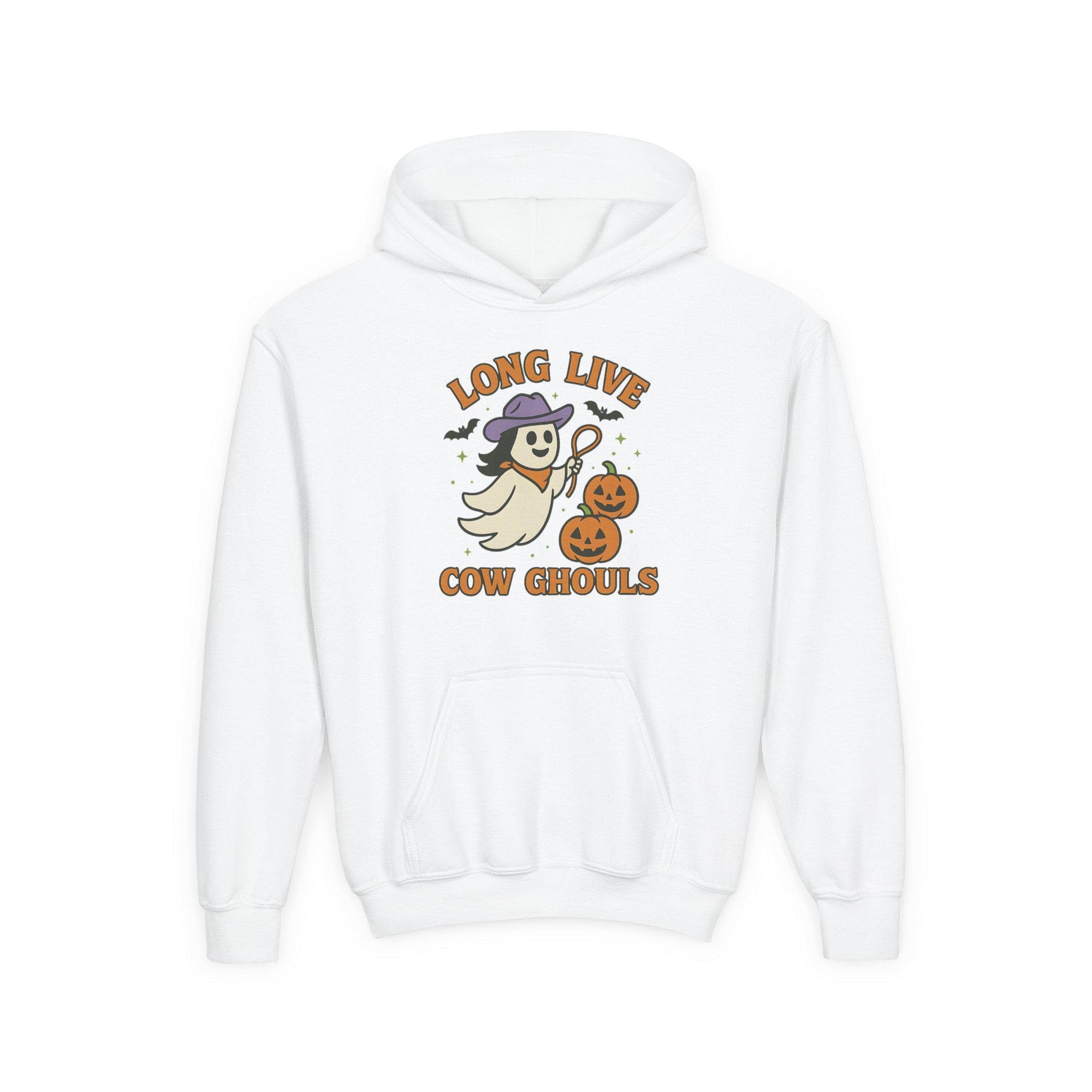 Long Live Cow Ghouls Kid Sweatshirt | Youth Halloween Hoodie -Razels