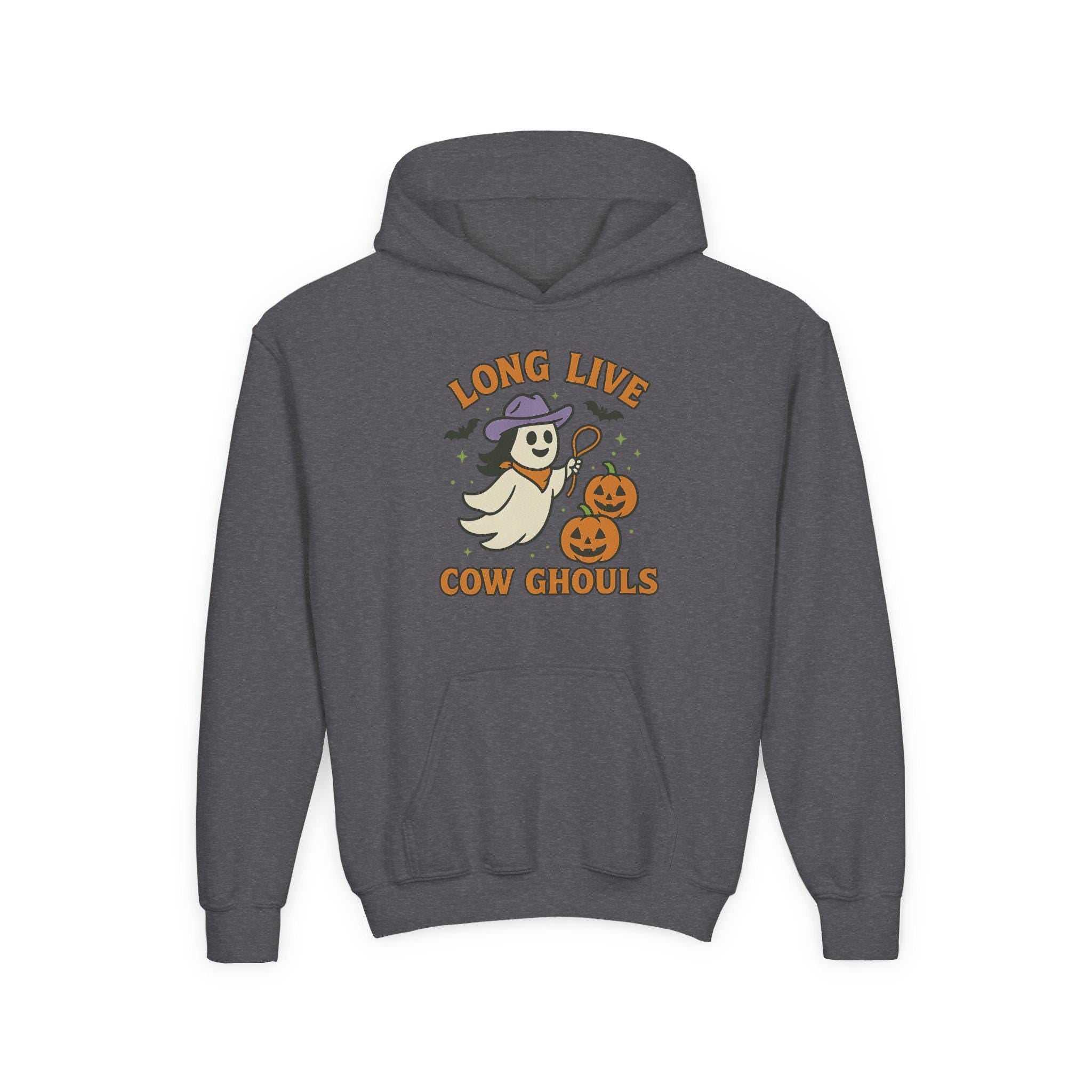 Long Live Cow Ghouls Kid Sweatshirt | Youth Halloween Hoodie -Razels