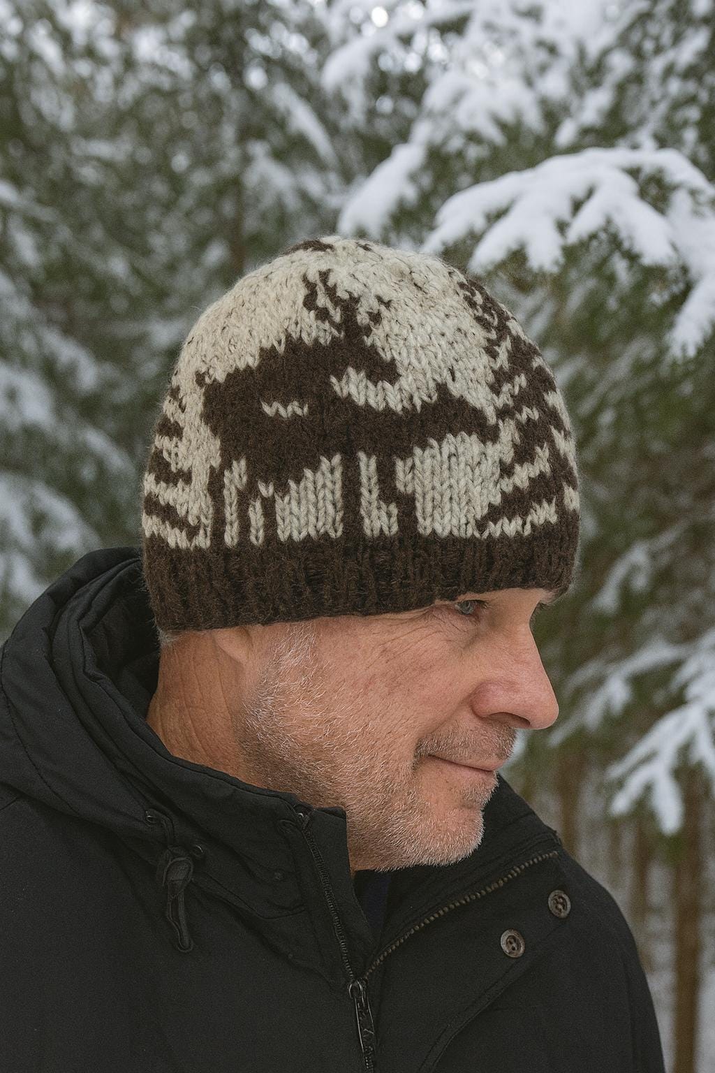 Fornicators Hat – Funny Deer Sex Hunting Beanie, Hand-Knit Wool Blend Winter -Razels