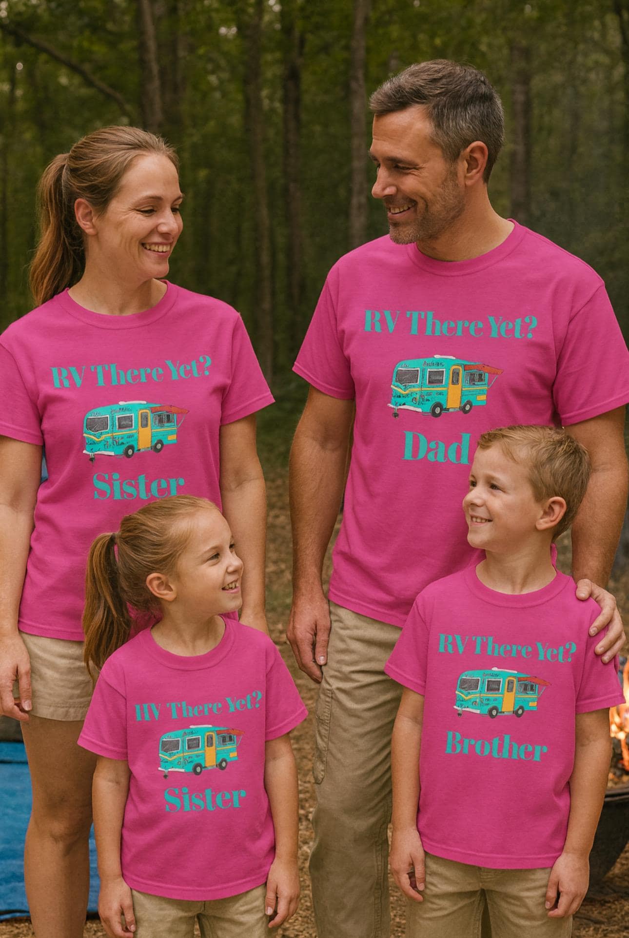 Personalized Kids RV There Yet T-Shirt, Summer Vacation Shirt for Family Trips, Custom Name Camping Tee, -Razels