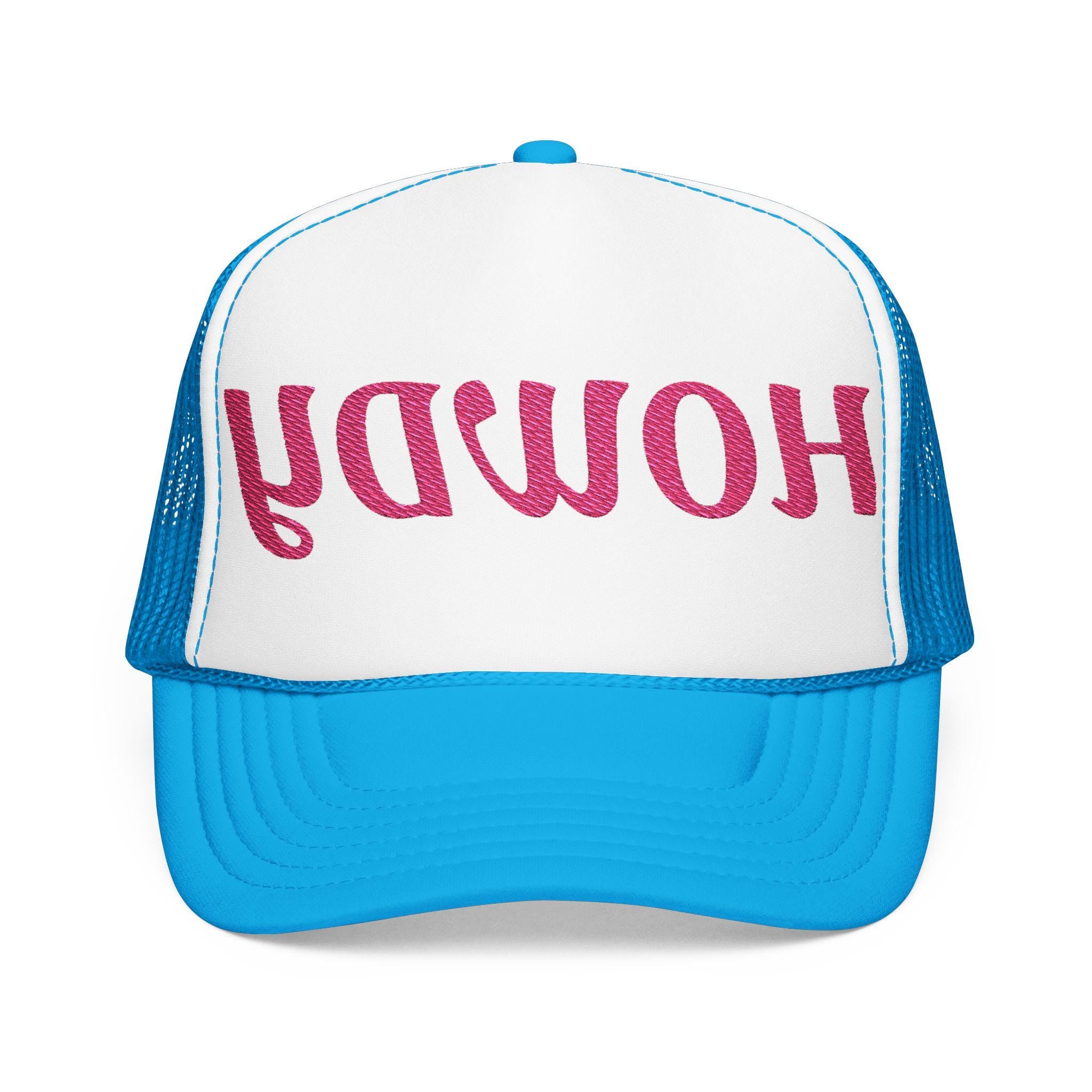 Backwards HOWDY Trucker Hat, Embroidered Foam Cap -Razels