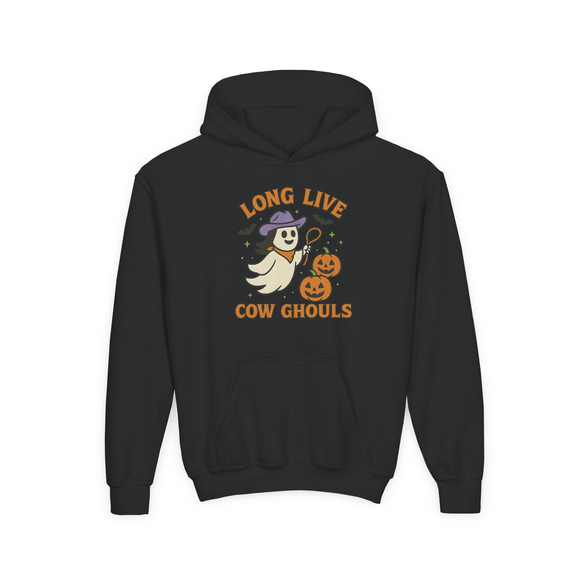 Long Live Cow Ghouls Kid Sweatshirt | Youth Halloween Hoodie -Razels