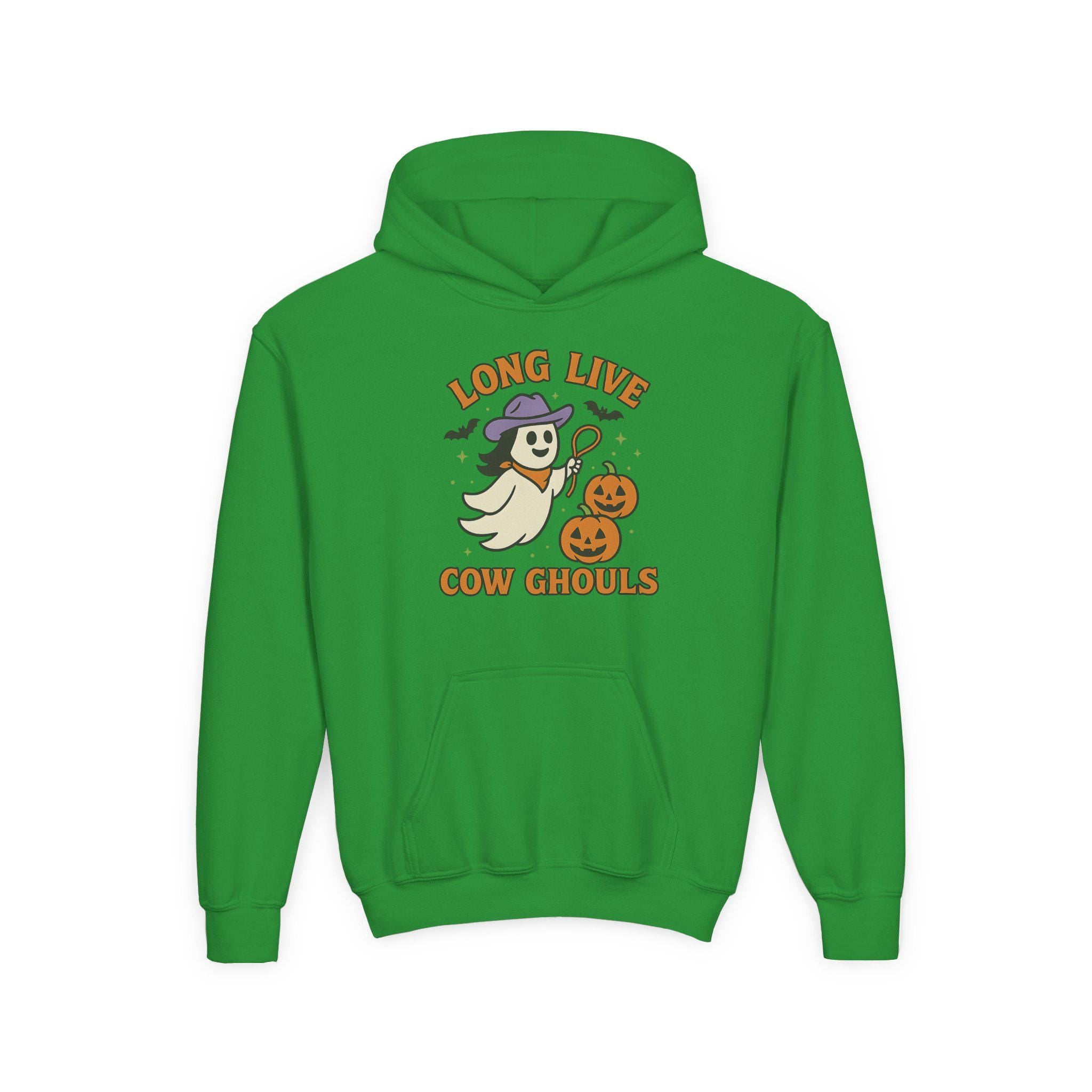 Long Live Cow Ghouls Kid Sweatshirt | Youth Halloween Hoodie -Razels