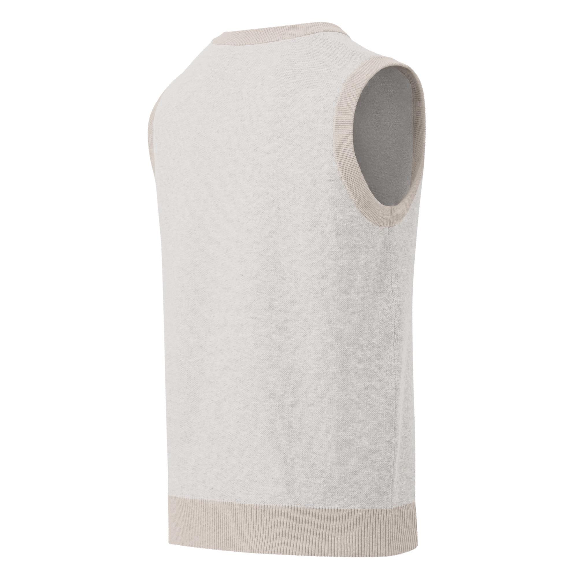 Cowboy Sweater Vest – Tan Western Knit | Rope Rider V-Neck Vest | Razels Exclusive -Razels