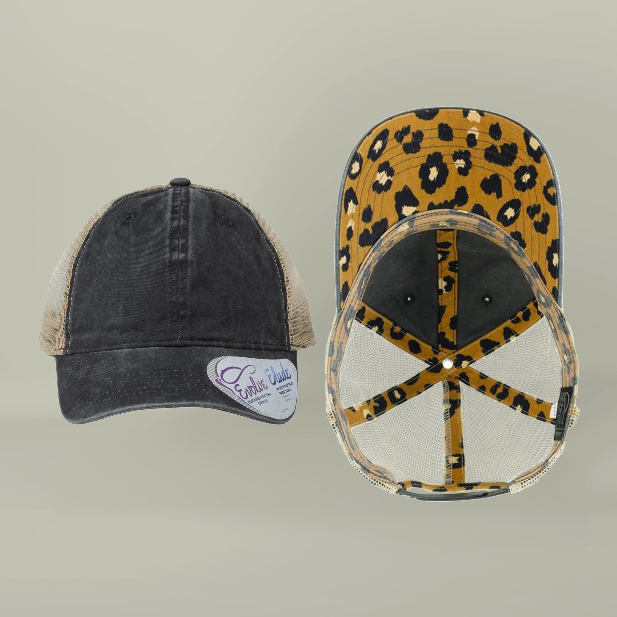 Ponytail Trucker Hat, Women's Funny Saying Cap,