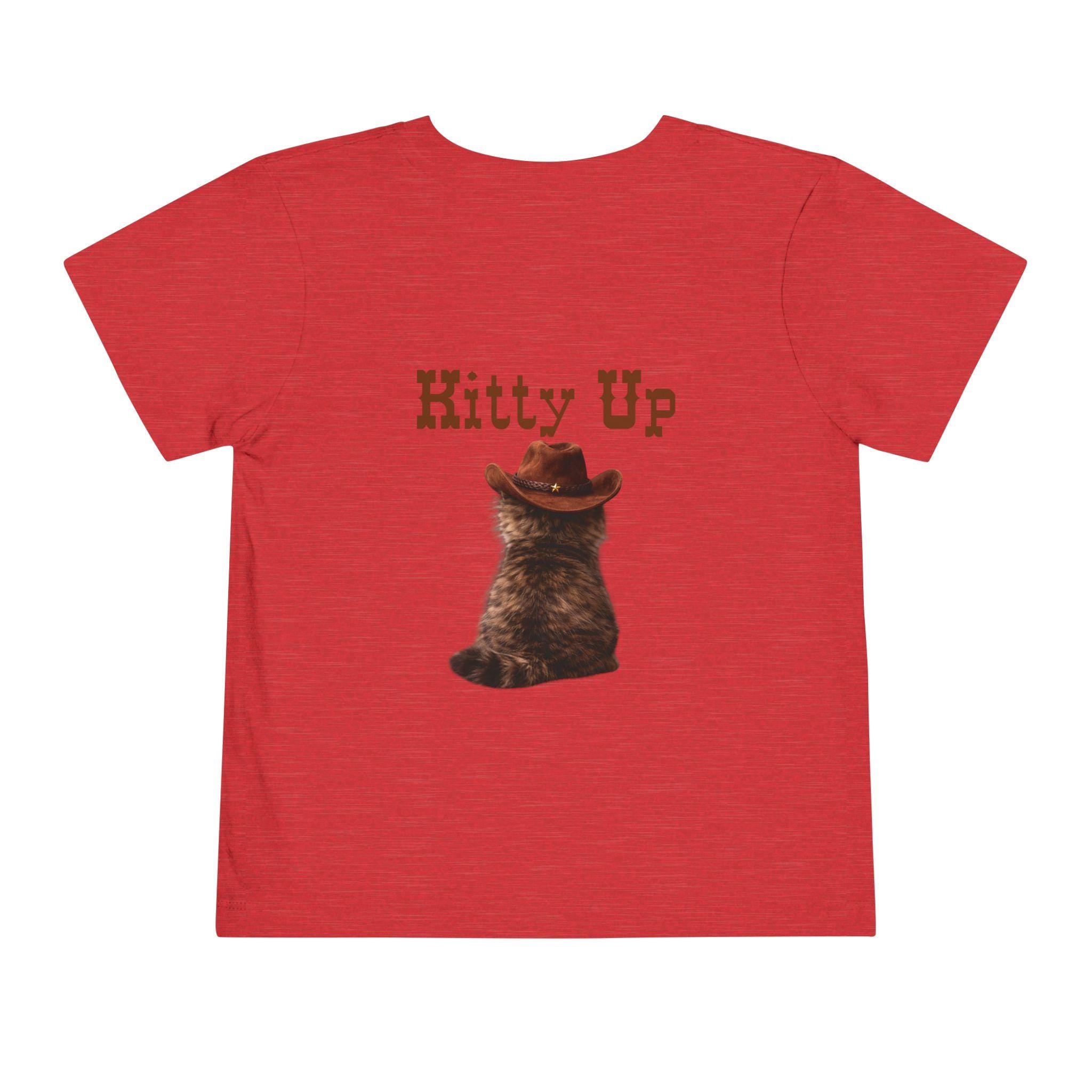 Kitty Up Cowboy Cat Toddler Tee | Western Cat Shirt