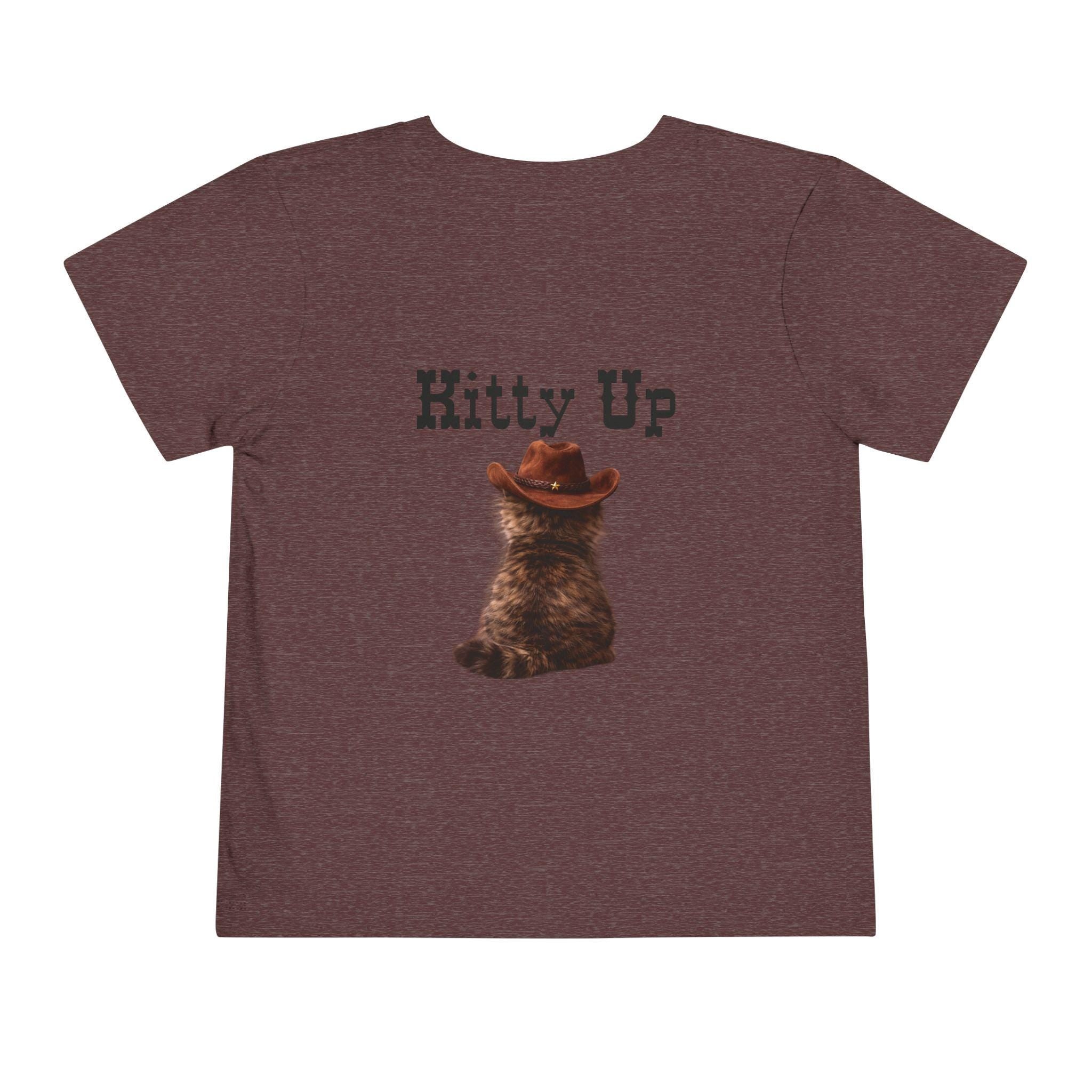 Kitty Up Cowboy Cat Toddler Tee | Western Cat Shirt