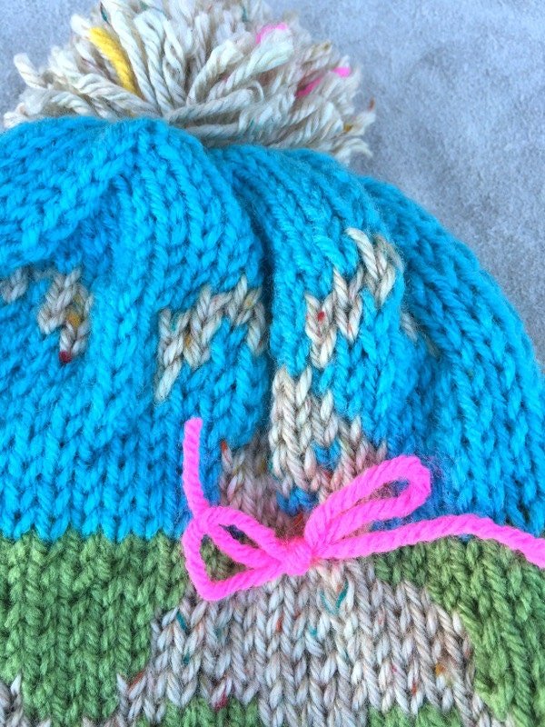 Kids Knit Bunny Hat Easter Bunny Hat Bunny Beanie - Razels