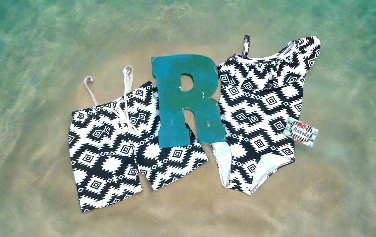 Boys and girls matching swimwear online