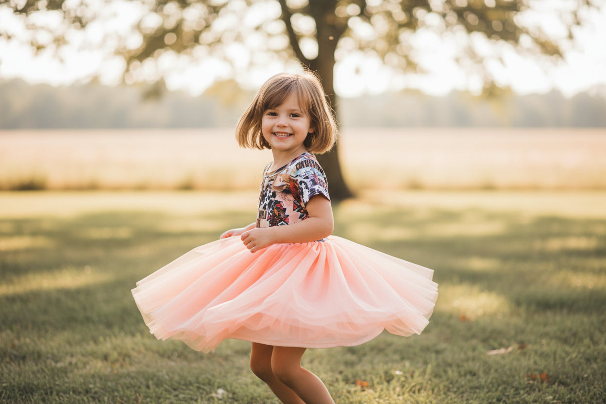 Girls Cowgirl Tutu Dress: Western Party Outfit -Razels