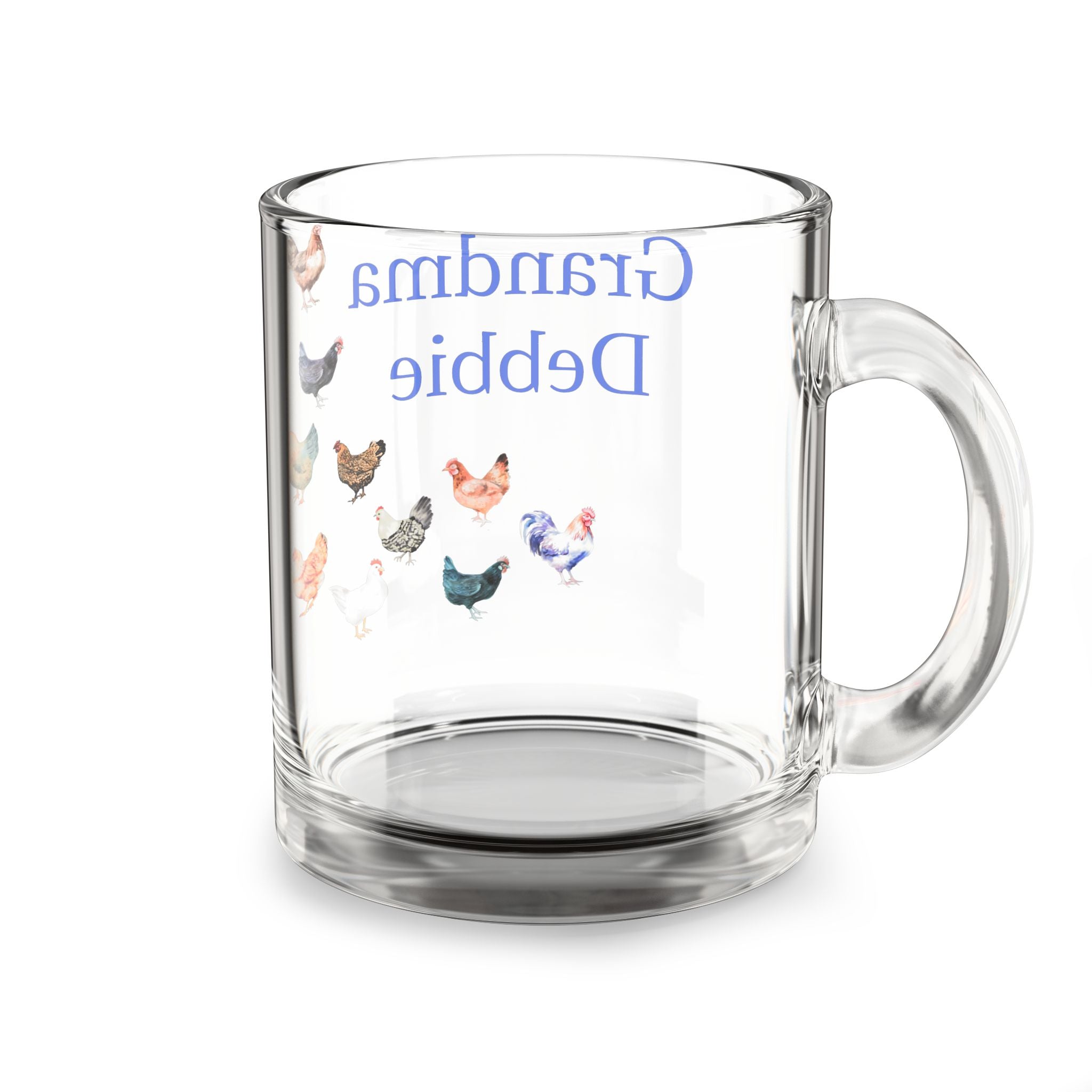 Personalized Chicken Coffee Mug, Gift forGrandma, Chicken Lover, Mom, Hen Design Coffee Cup, Custom Gift for Hen Lovers, Kitchen Decor - Razels