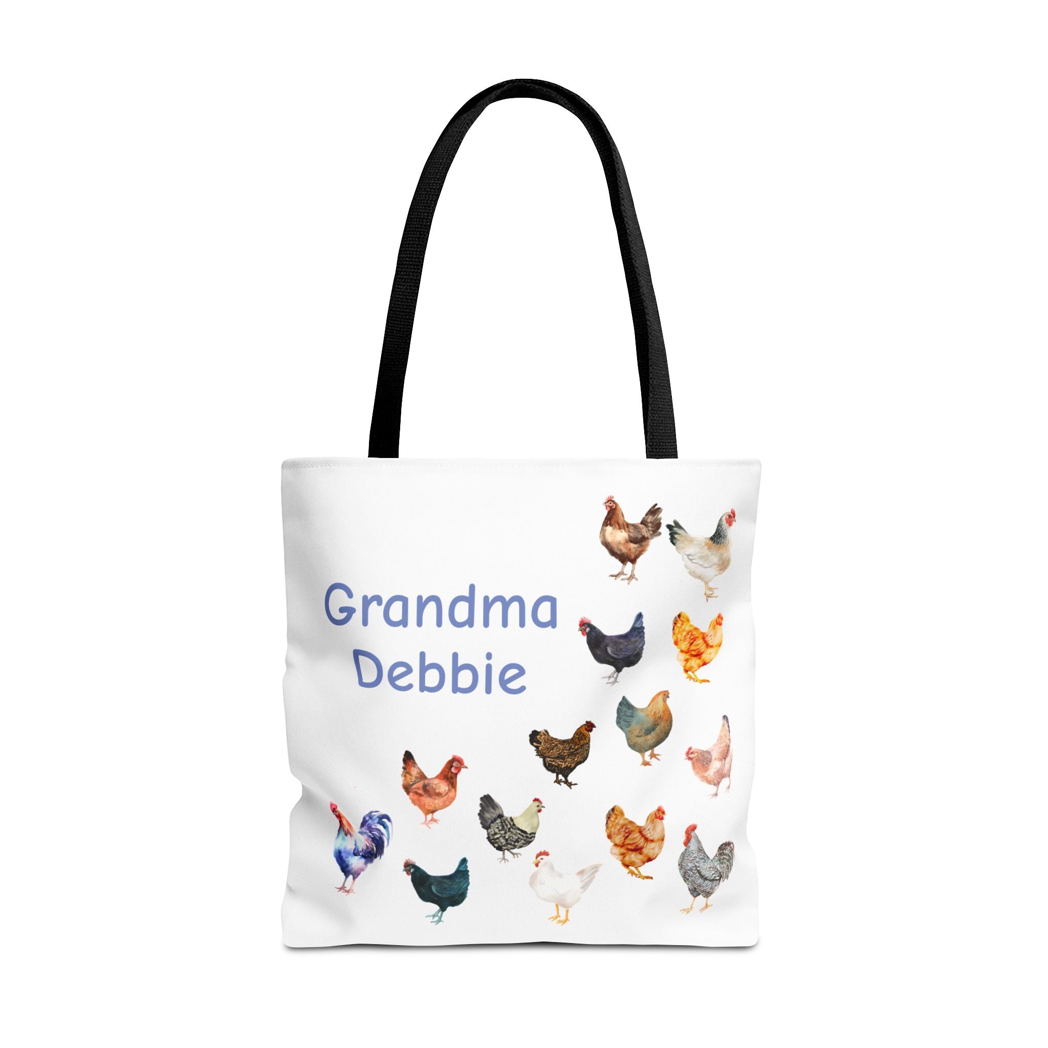Personalized Chicken Tote Bag, Farmhouse Style reuseable grocery bag, errand bag, gift for mom, grandma, custom gift, chicken lover gift - Razels