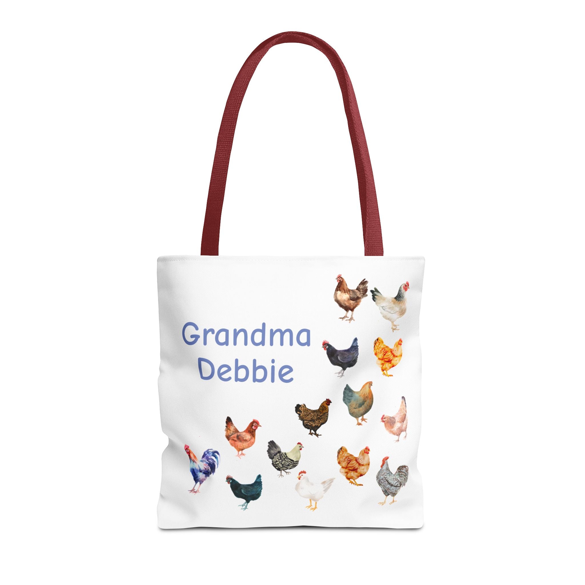 Personalized Chicken Tote Bag, Farmhouse Style reuseable grocery bag, errand bag, gift for mom, grandma, custom gift, chicken lover gift - Razels