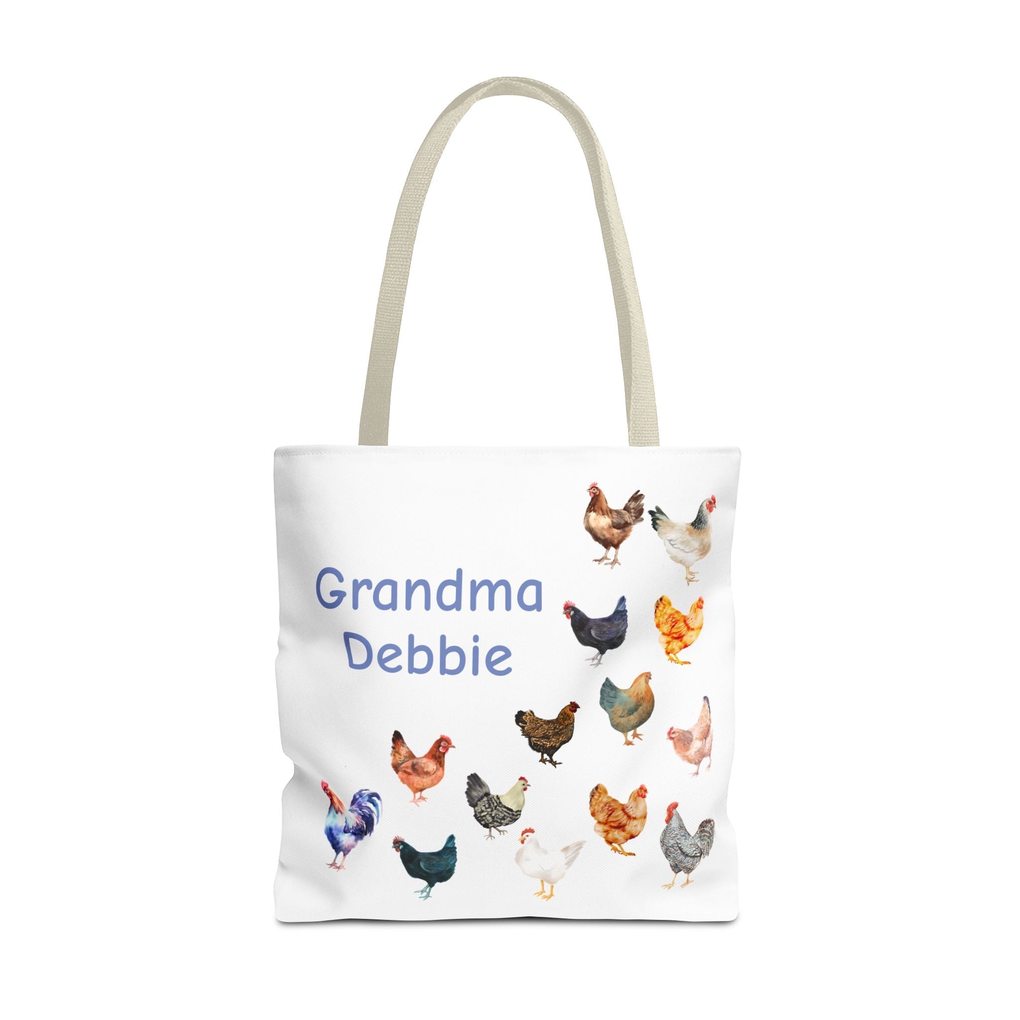 Personalized Chicken Tote Bag, Farmhouse Style reuseable grocery bag, errand bag, gift for mom, grandma, custom gift, chicken lover gift - Razels