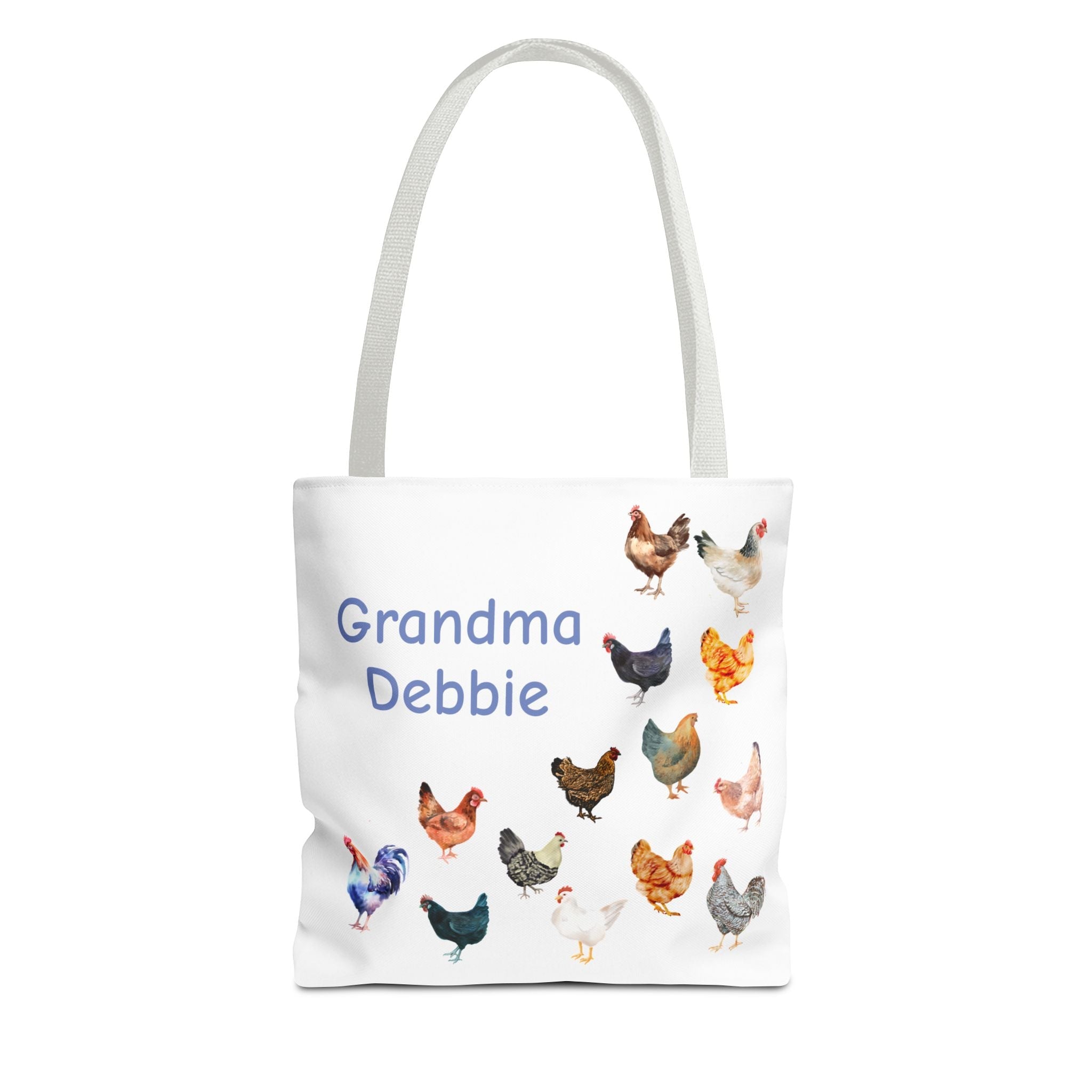 Personalized Chicken Tote Bag, Farmhouse Style reuseable grocery bag, errand bag, gift for mom, grandma, custom gift, chicken lover gift - Razels