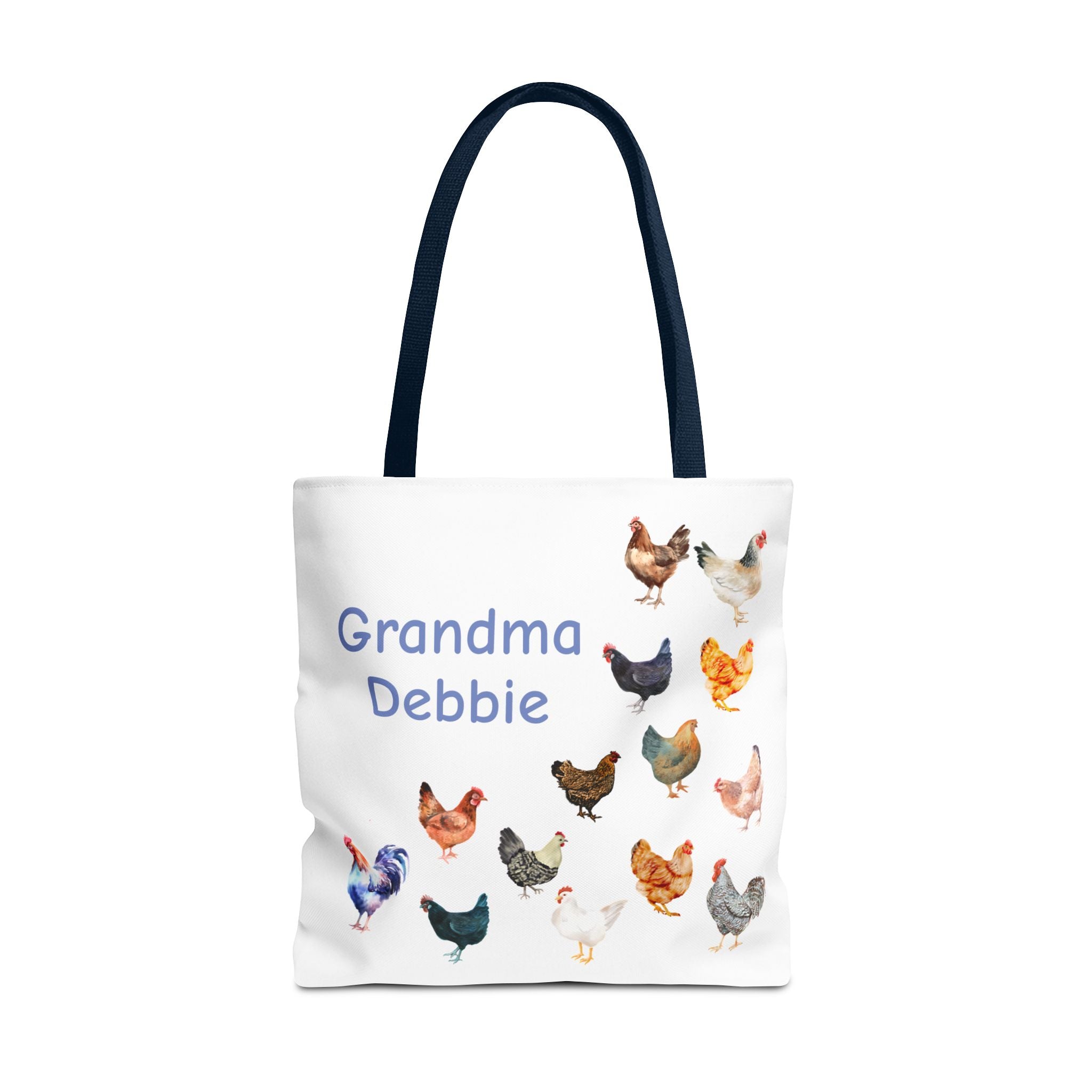 Personalized Chicken Tote Bag, Farmhouse Style reuseable grocery bag, errand bag, gift for mom, grandma, custom gift, chicken lover gift - Razels