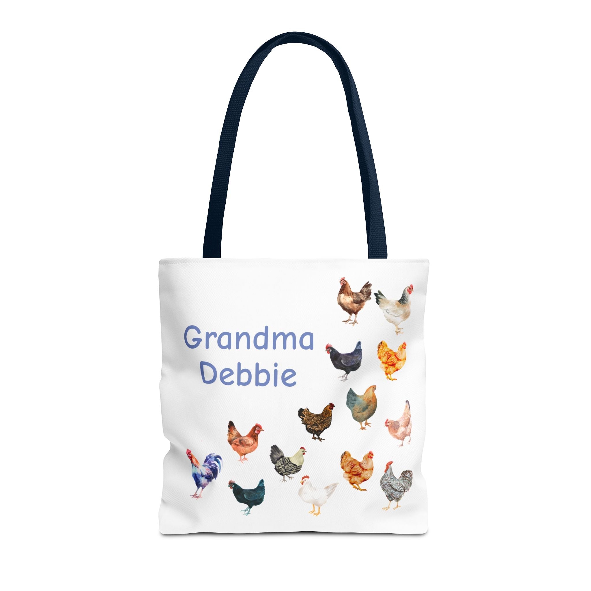 Personalized Chicken Tote Bag, Farmhouse Style reuseable grocery bag, errand bag, gift for mom, grandma, custom gift, chicken lover gift - Razels
