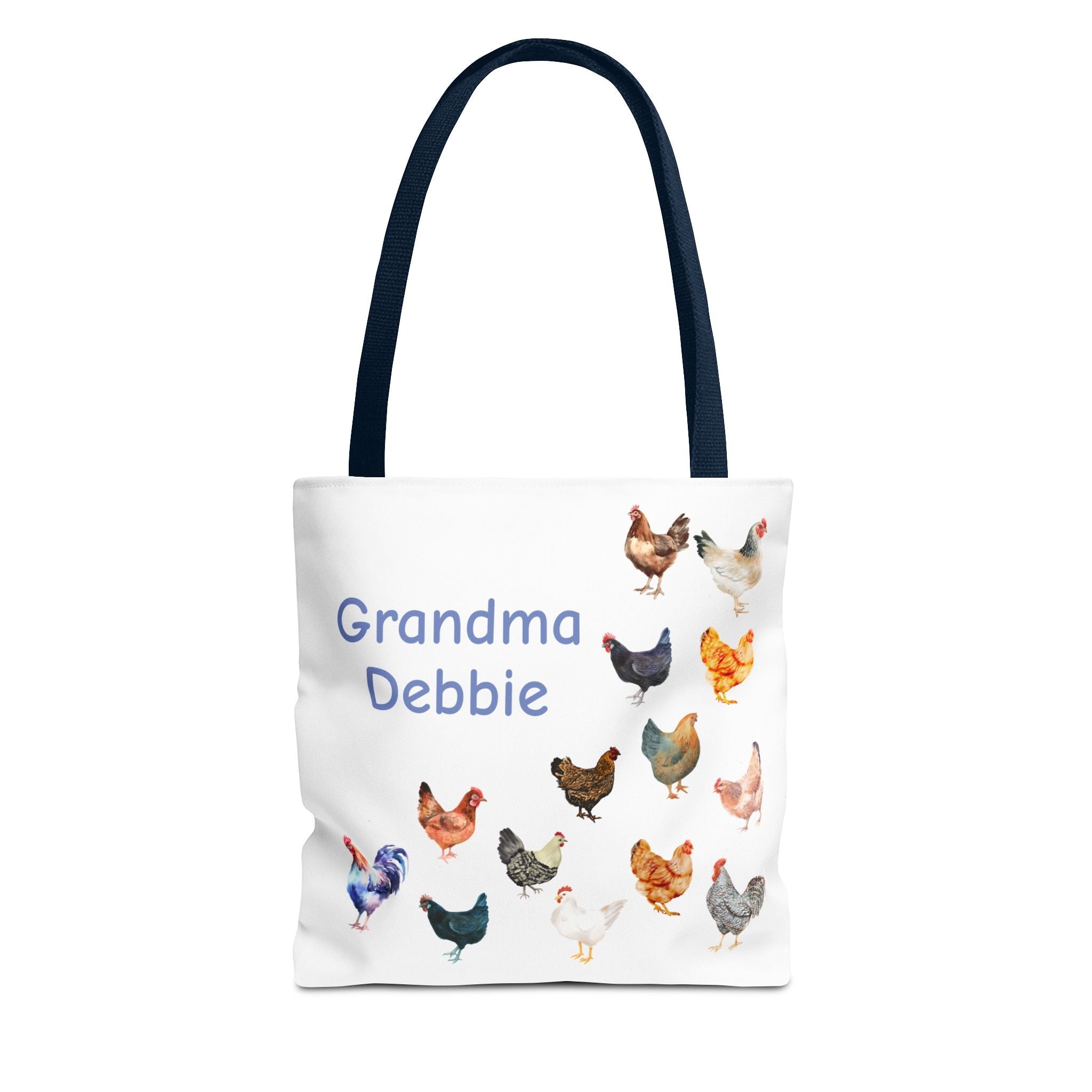 Personalized Chicken Tote Bag, Farmhouse Style reuseable grocery bag, errand bag, gift for mom, grandma, custom gift, chicken lover gift - Razels