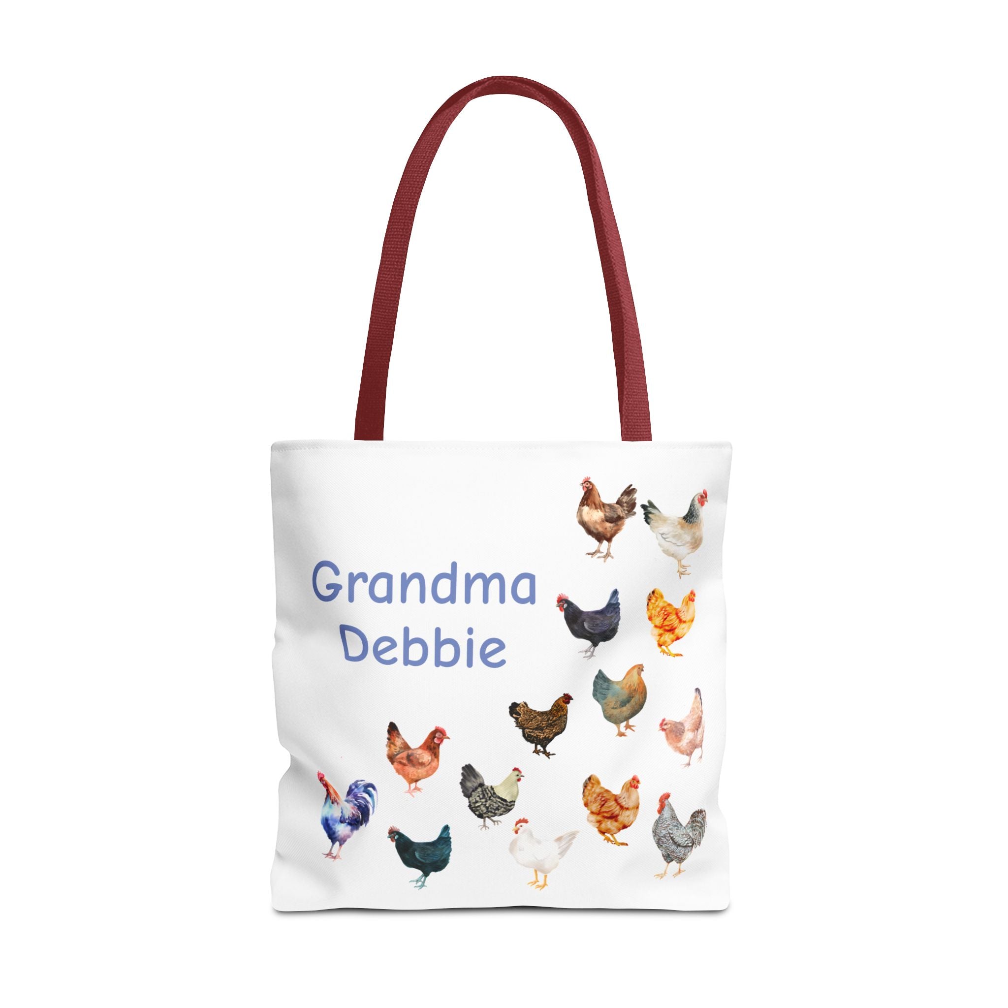 Personalized Chicken Tote Bag, Farmhouse Style reuseable grocery bag, errand bag, gift for mom, grandma, custom gift, chicken lover gift - Razels