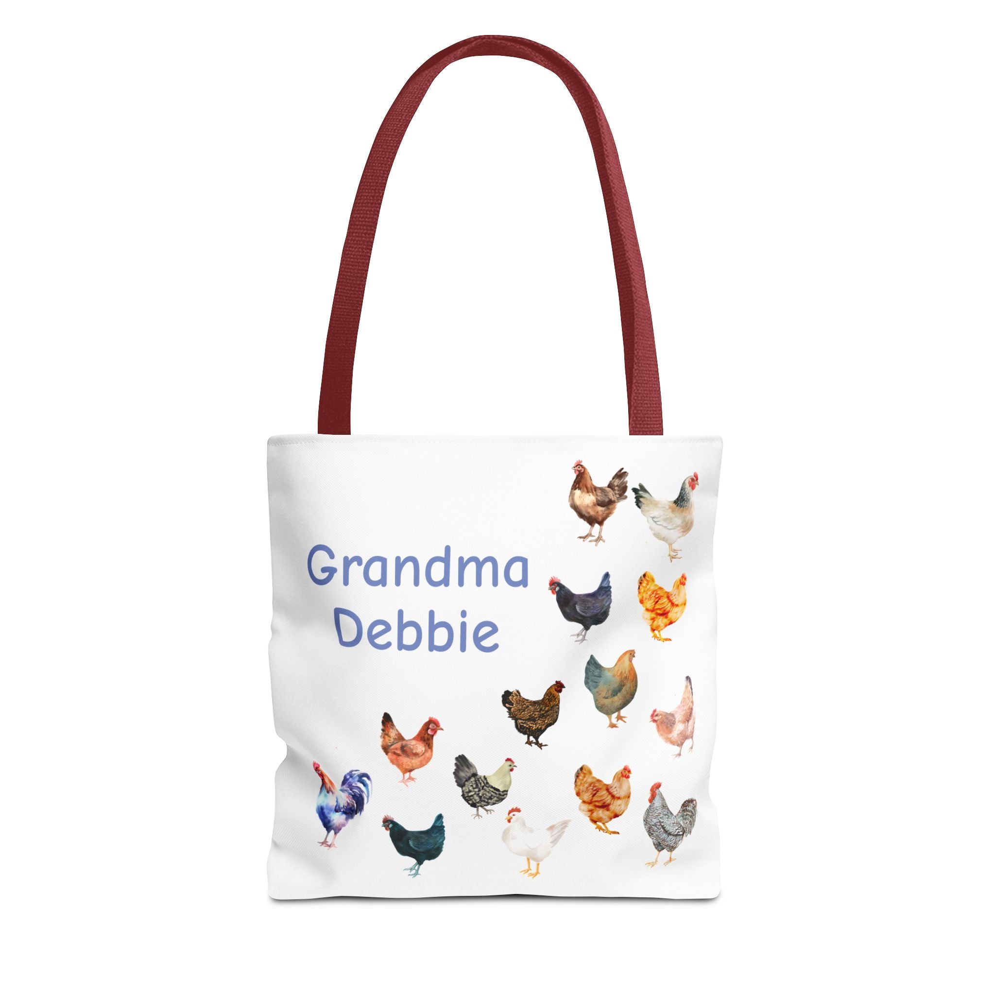 Personalized Chicken Tote Bag, Farmhouse Style reuseable grocery bag, errand bag, gift for mom, grandma, custom gift, chicken lover gift - Razels
