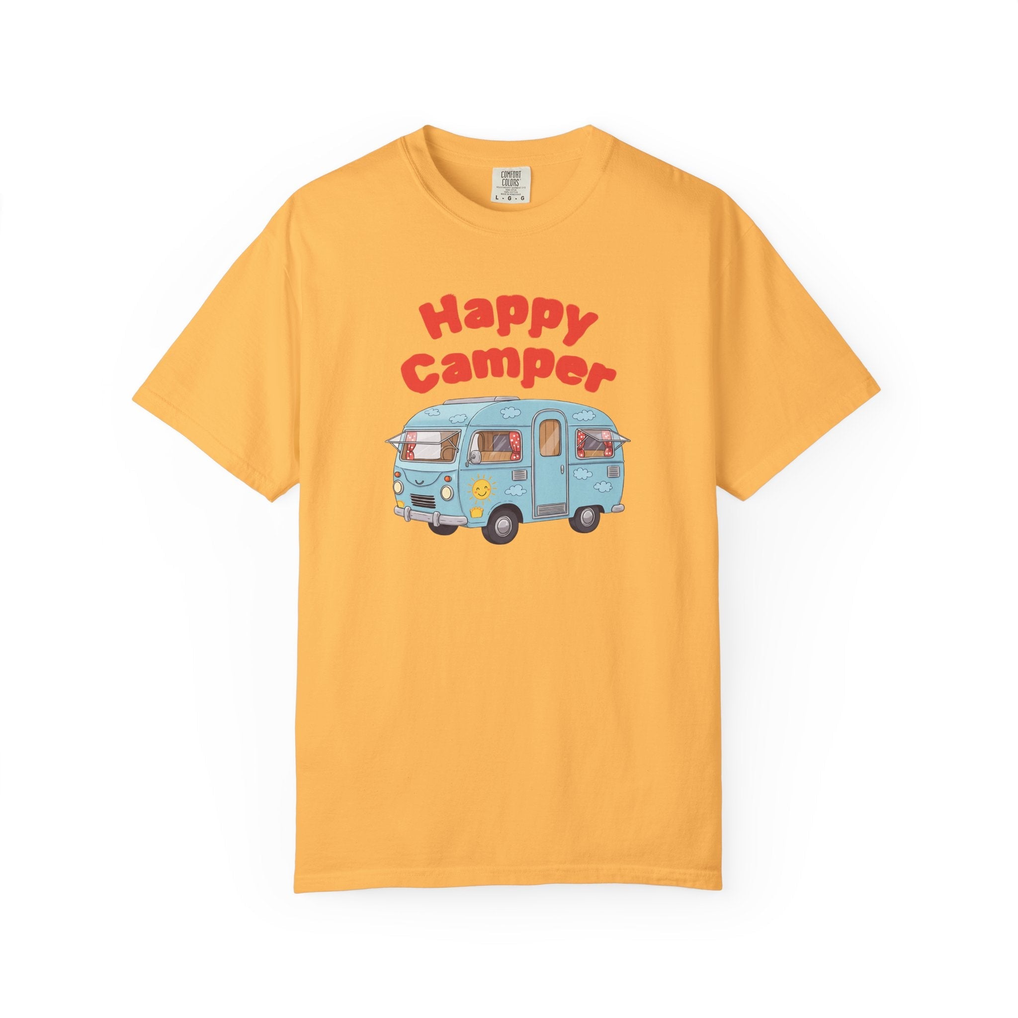 Personalized Happy Camper T-Shirt, Custom Name Camping Shirt, RV Vacation Tee, Road Trip Shirt, Matching Family Reunion Shirt, Glamping - Razels