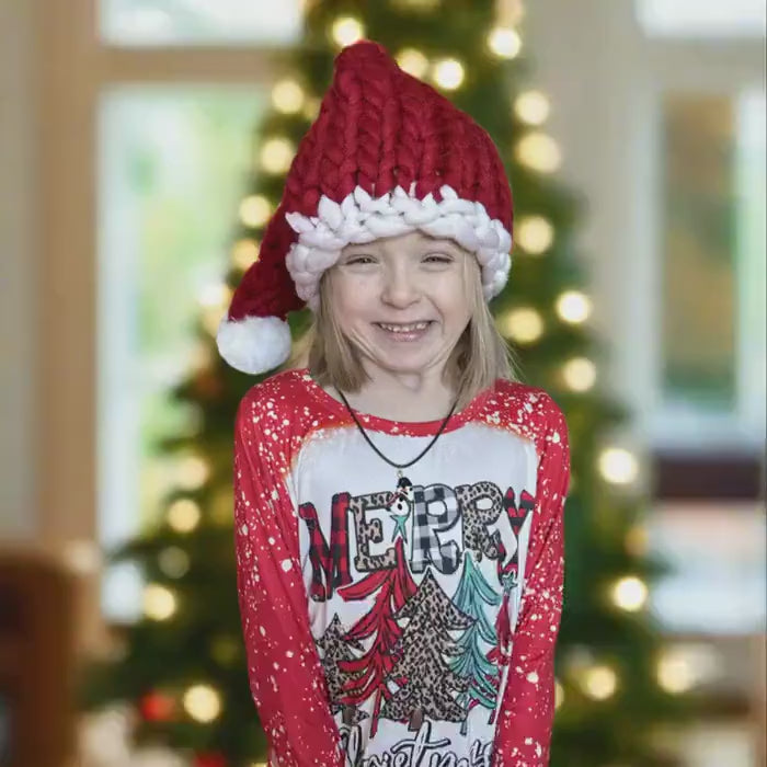Chunky Knit Santa Hat: Festive Christmas Hat