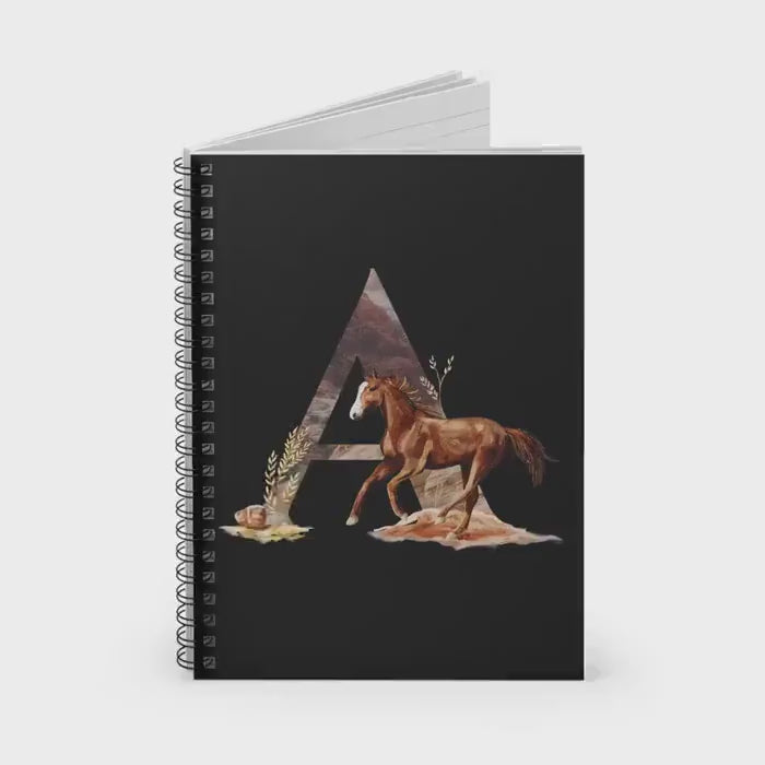 Personalized Wild West Initial Notebook: Rustic Alphabet Journal