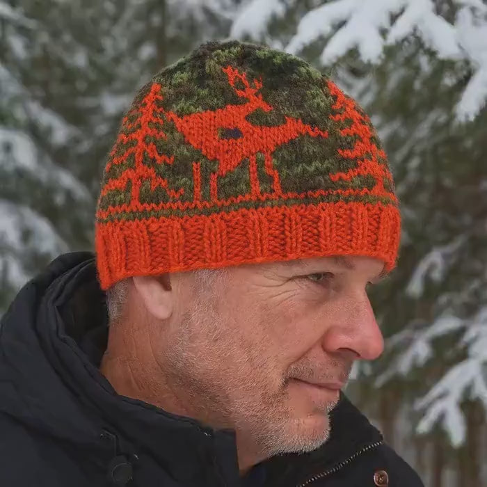 Camo Knit Beanie: Funny Deer Hunting Gift, Fornicating Deer hat