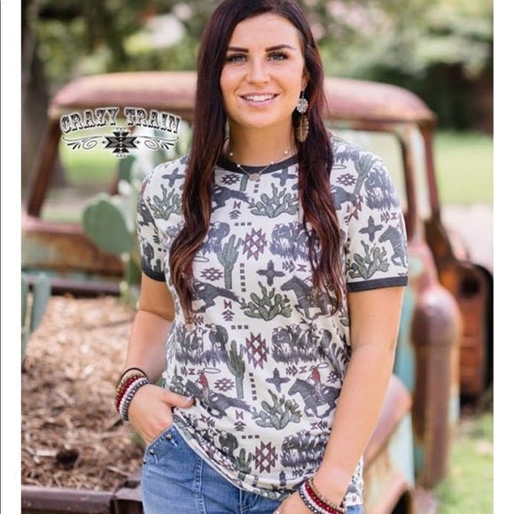 Retro Vintage Cowboy Cowgirl t-shirt - Razels