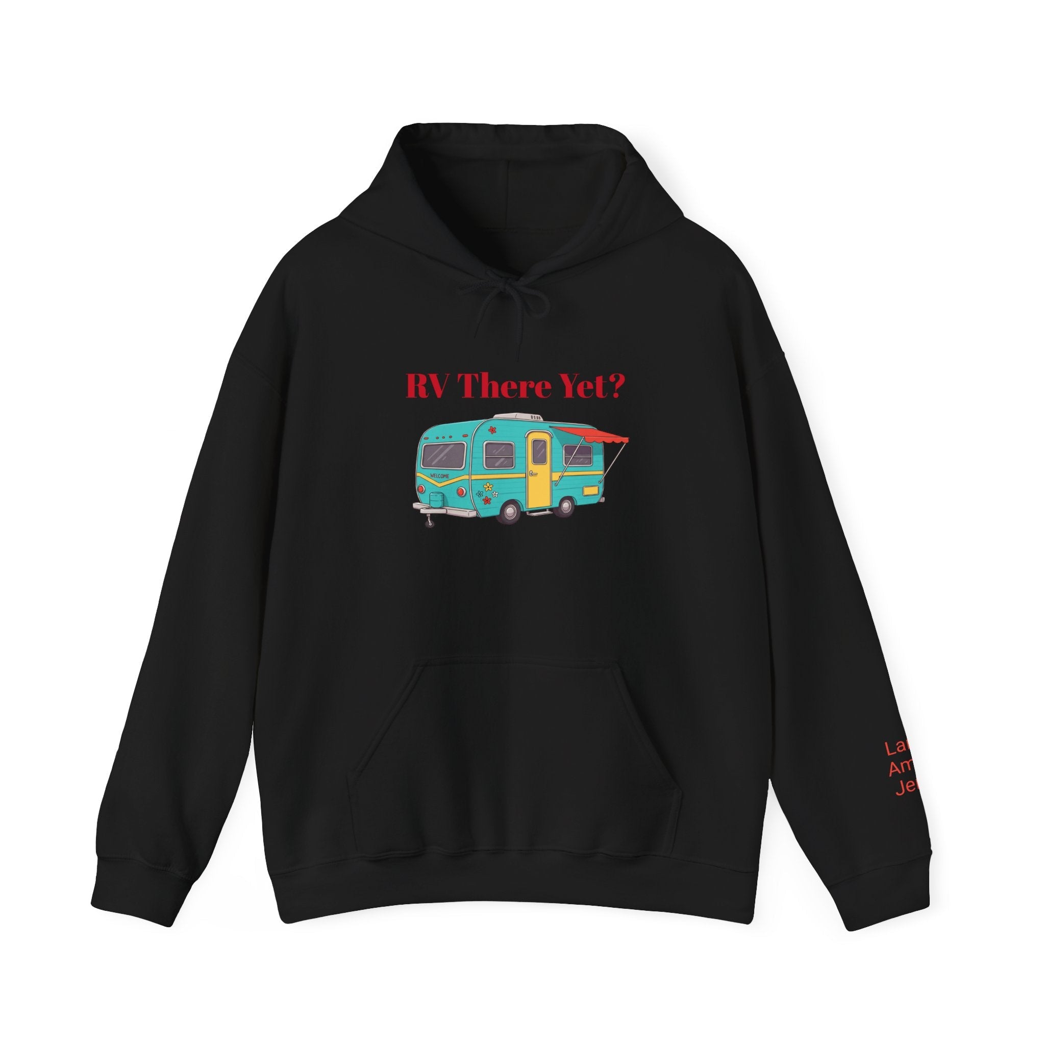RV There Yet Camper Sweatshirts, Camping Gift, Retirement Gift, Personalized Family Name Camping Trip Sweatshirts, - Razels
