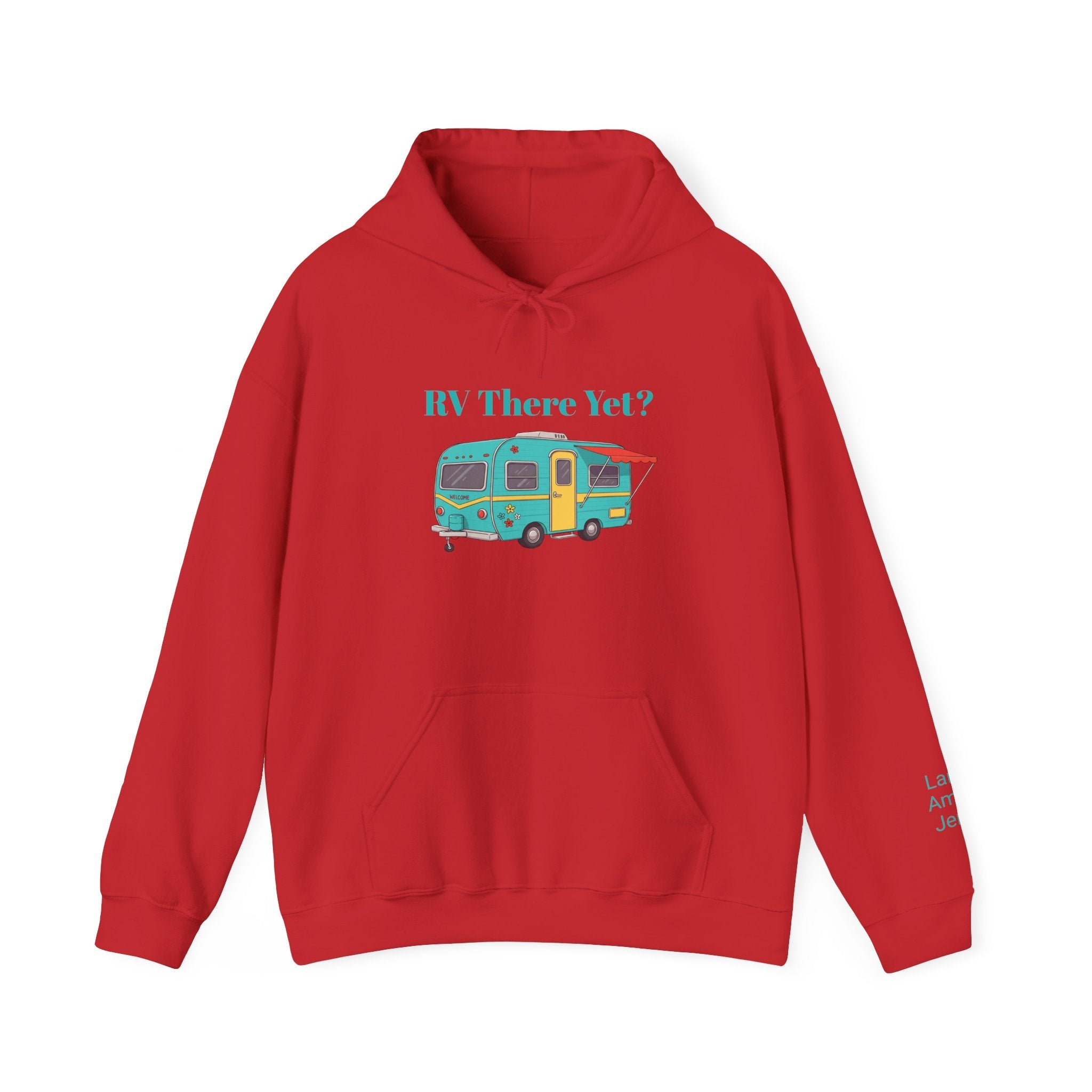 RV There Yet Camper Sweatshirts, Camping Gift, Retirement Gift, Personalized Family Name Camping Trip Sweatshirts, - Razels