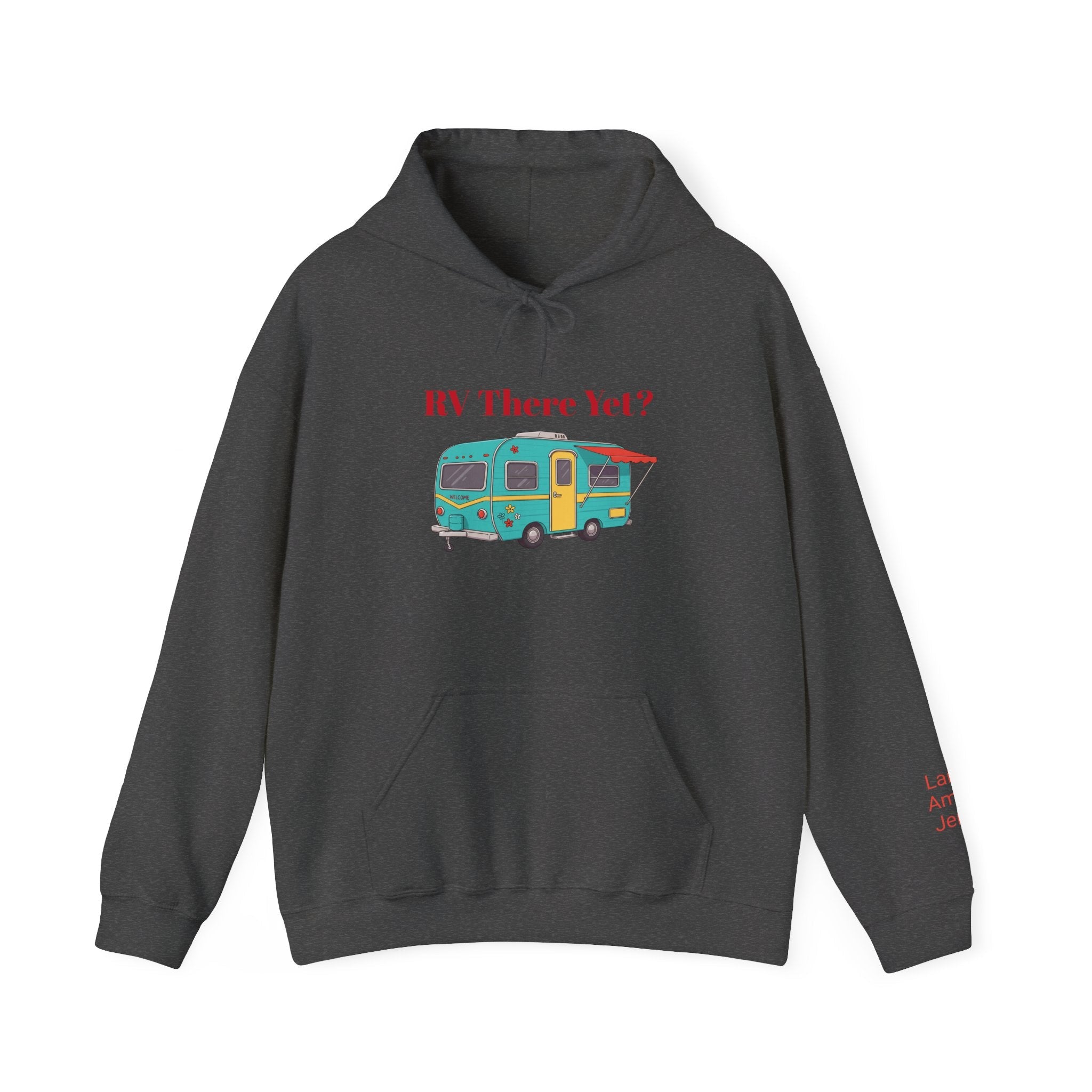 RV There Yet Camper Sweatshirts, Camping Gift, Retirement Gift, Personalized Family Name Camping Trip Sweatshirts, - Razels