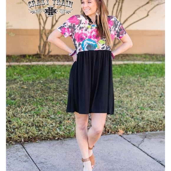 Spring Floral Dress, Easter Dress, Empire Waist Dress - Razels