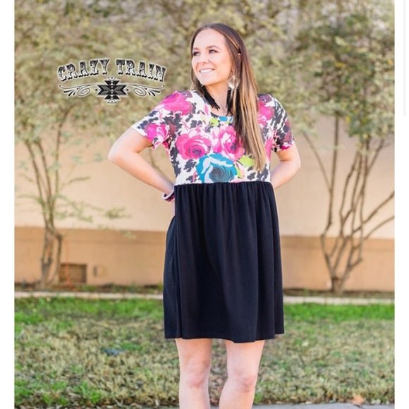 Spring Floral Dress, Easter Dress, Empire Waist Dress - Razels
