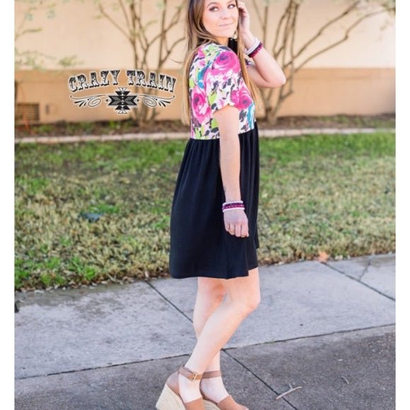 Spring Floral Dress, Easter Dress, Empire Waist Dress - Razels